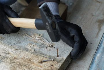 Brilliant Tools Hammer Schlosserhammer mit Hickory-Stiel, 500 g