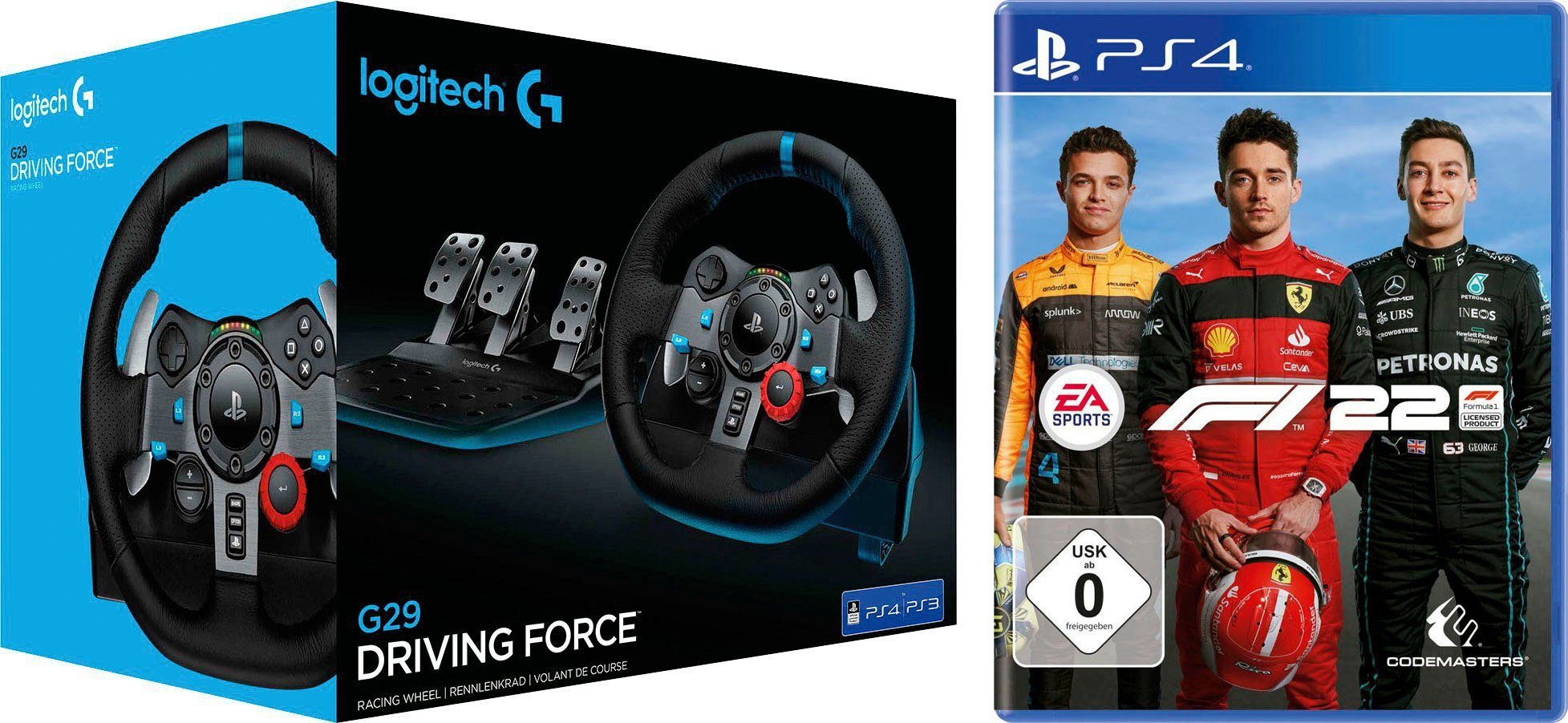 Logitech G G29 Driving Force + F1 2022 Gaming-Lenkrad