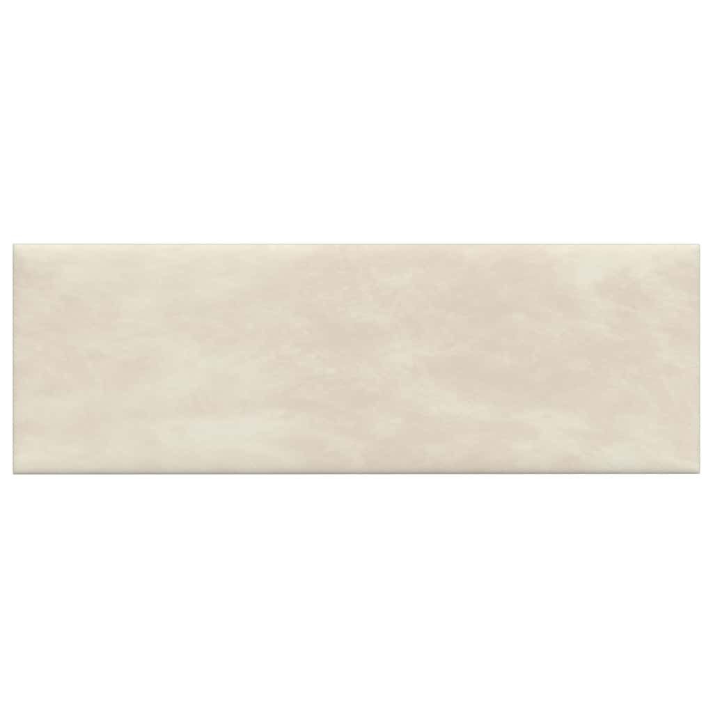 vidaXL Wandpaneel Стеновые панели 12 Stk. Creme 90x30 cm Samt 3,24 m², (12-tlg)