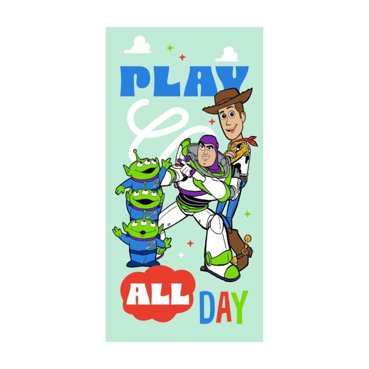 Disney Badetücher Toy Story All Day Strandtuch 70x140, 100% Polyester (1-St)