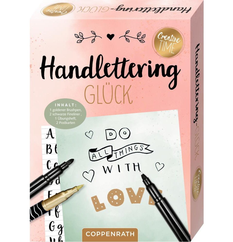 Coppenrath Fotoalbum Handlettering-Glück (4er-VE)