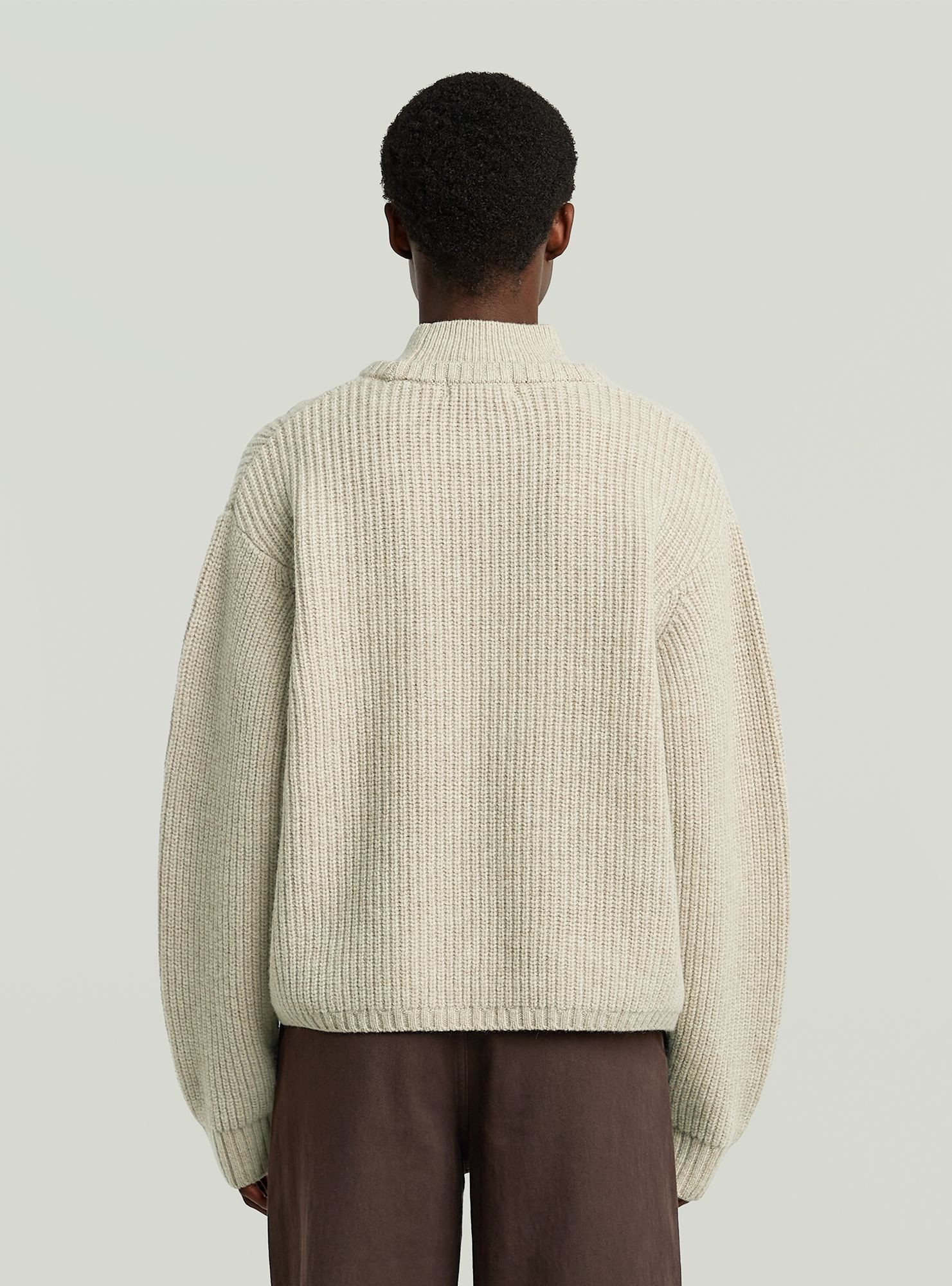G-STAR Longpullover Cable Double Collar Knit