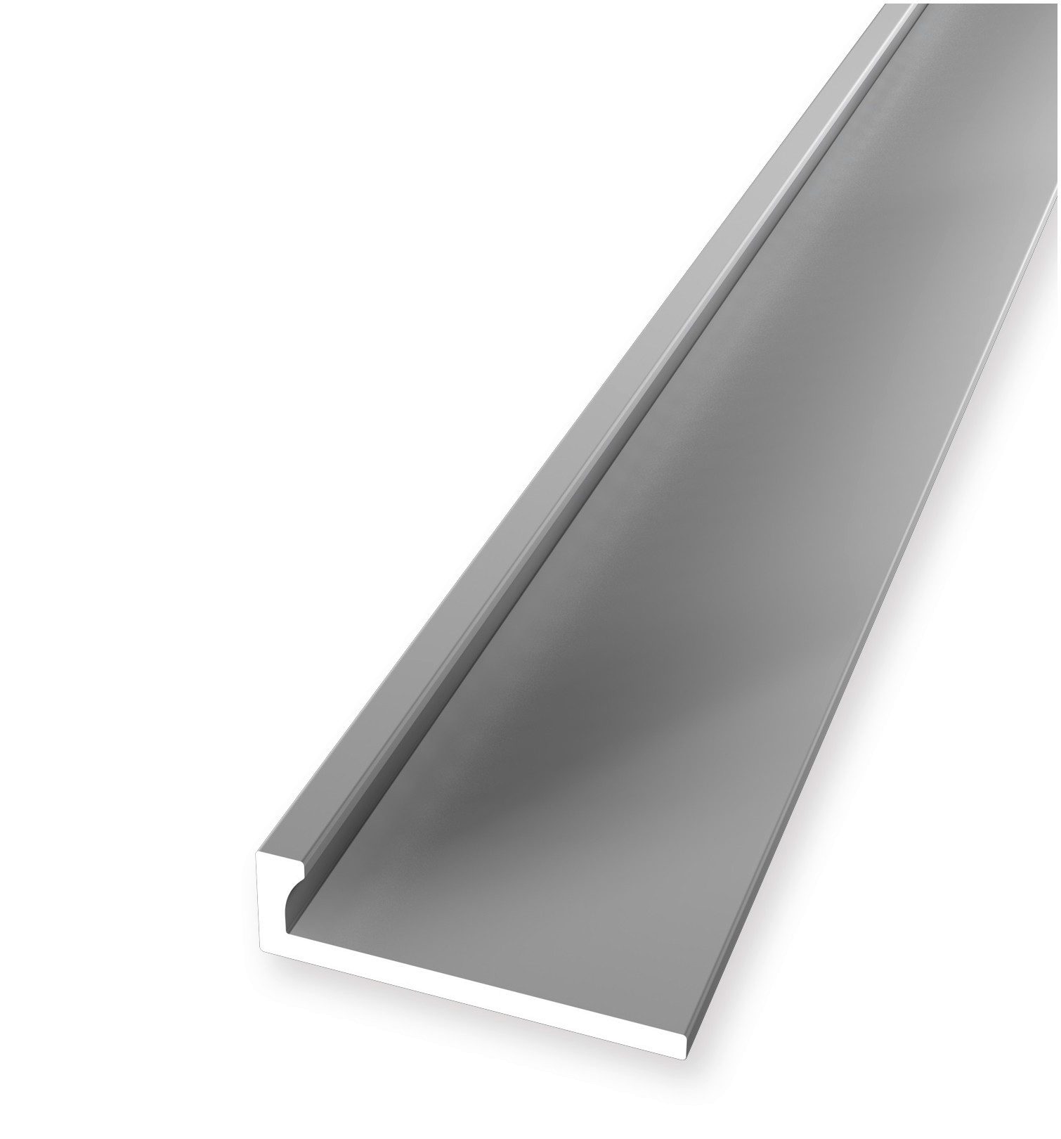 PROVISTON Abschlussprofil Aluminium, 21 x 2500 mm, Silber, Einfass- & Выпускные профили