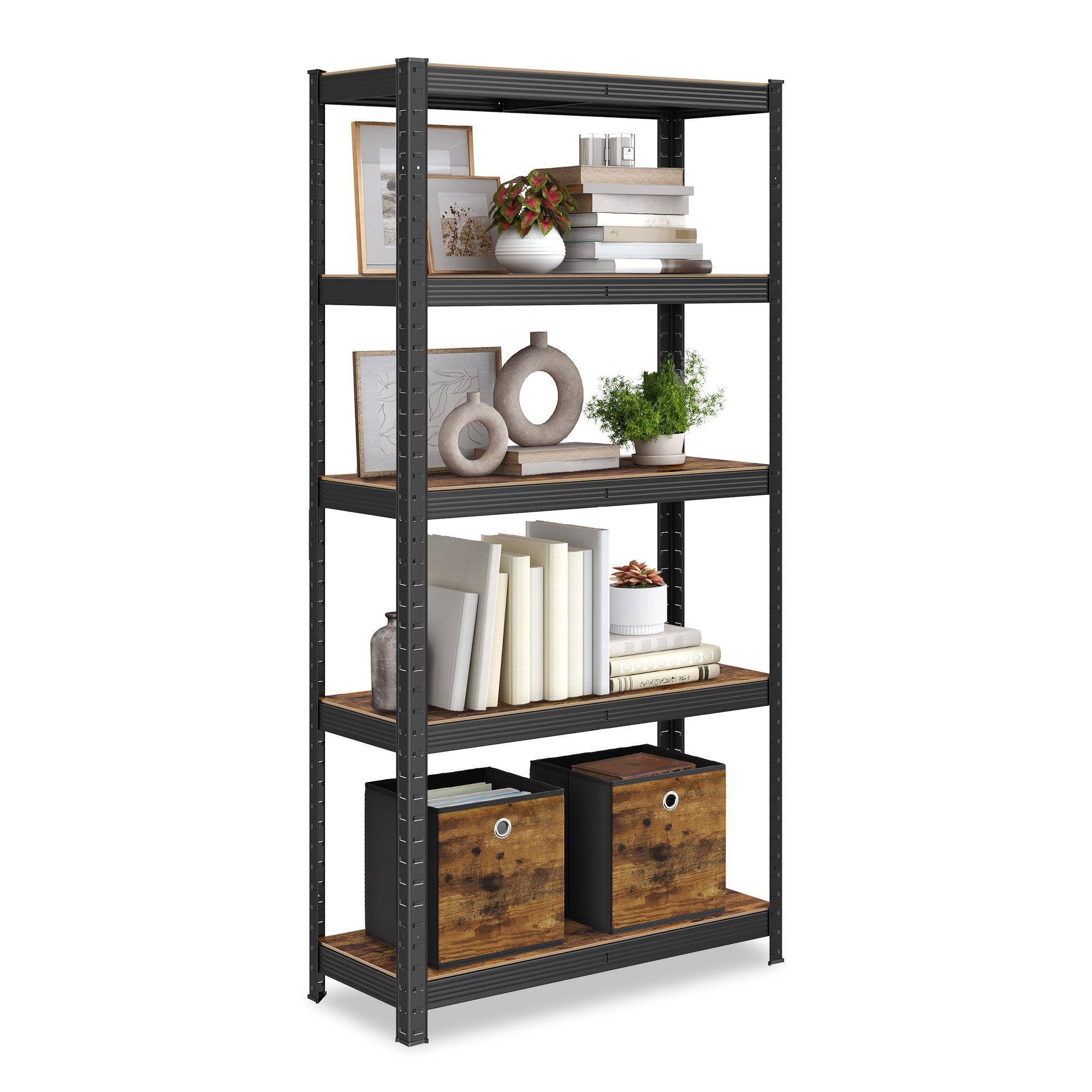 SONGMICS Standregal Küchenregale, Lagerregal, 5 Ablagen, 150 x 75 x 30 cm, günstig online kaufen