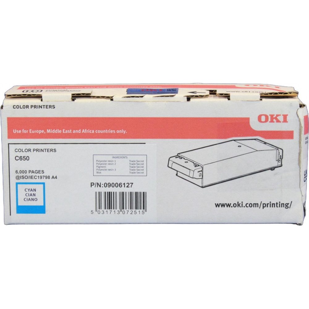 OKI Tonerpatrone, Farbton: Cyan