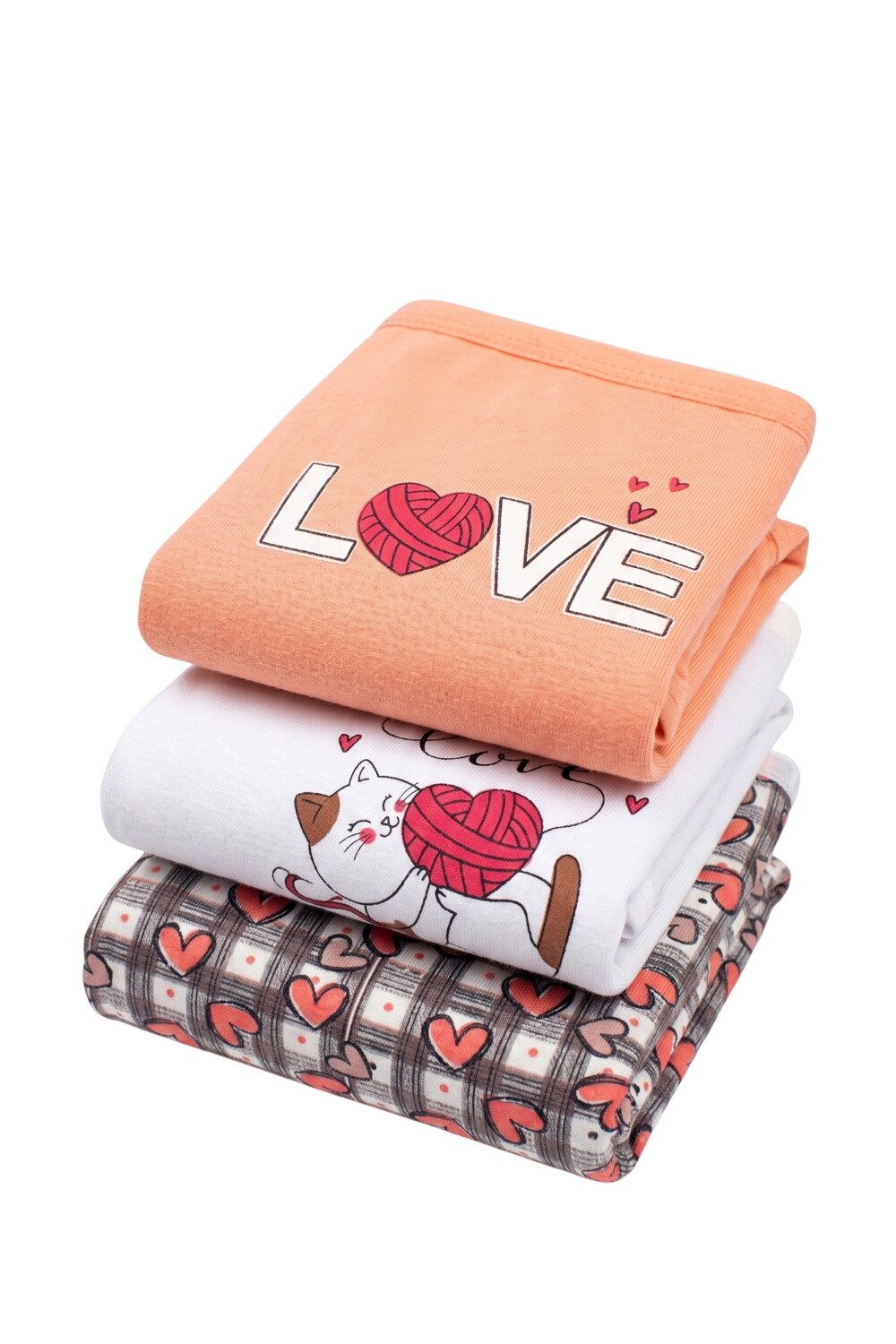 öts Unterkleid Mädchen Baumwoll Boxershorts - 3er Set