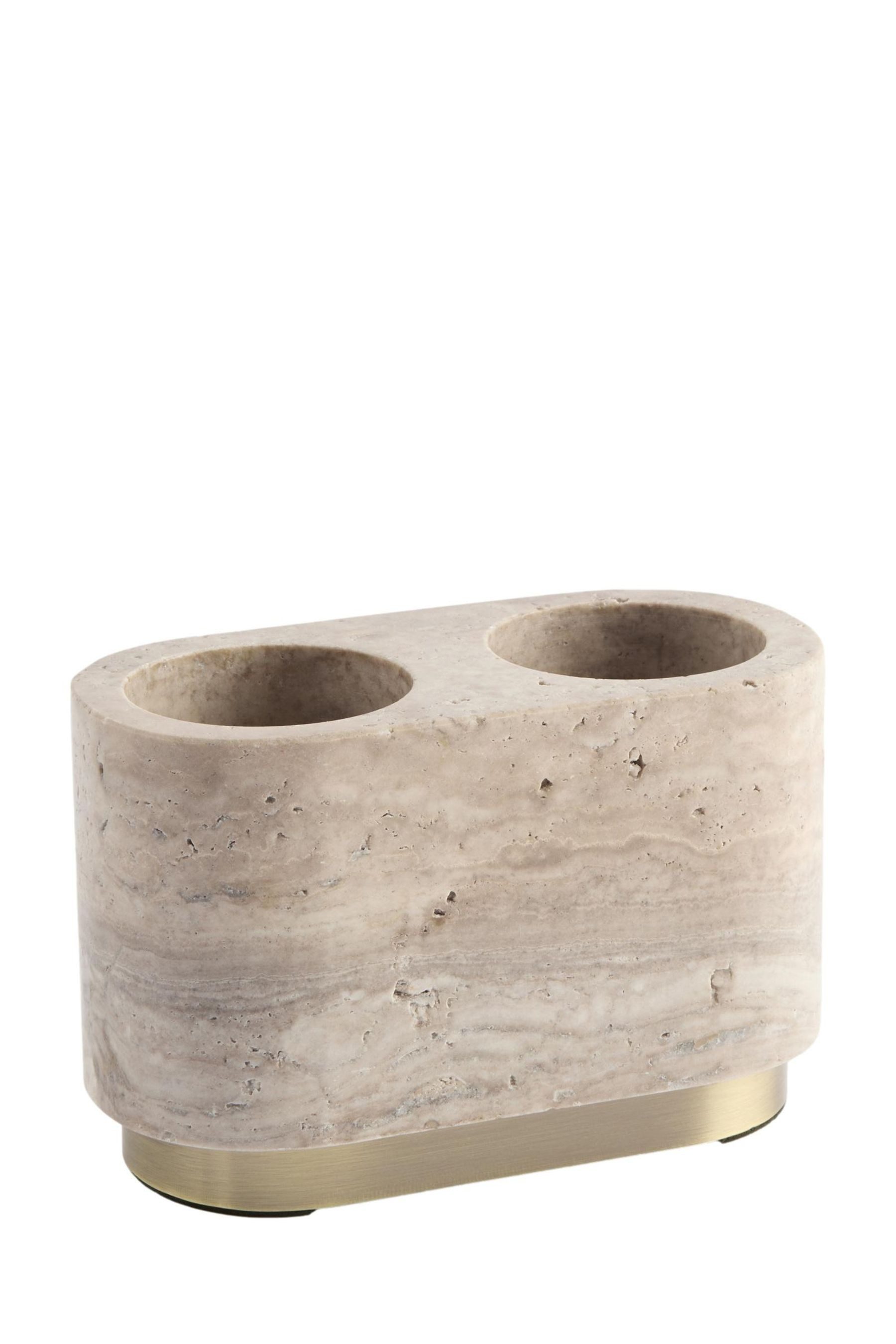 Next Zahnputzbecher N. Premium marmorierter Zahnbürstenhalter