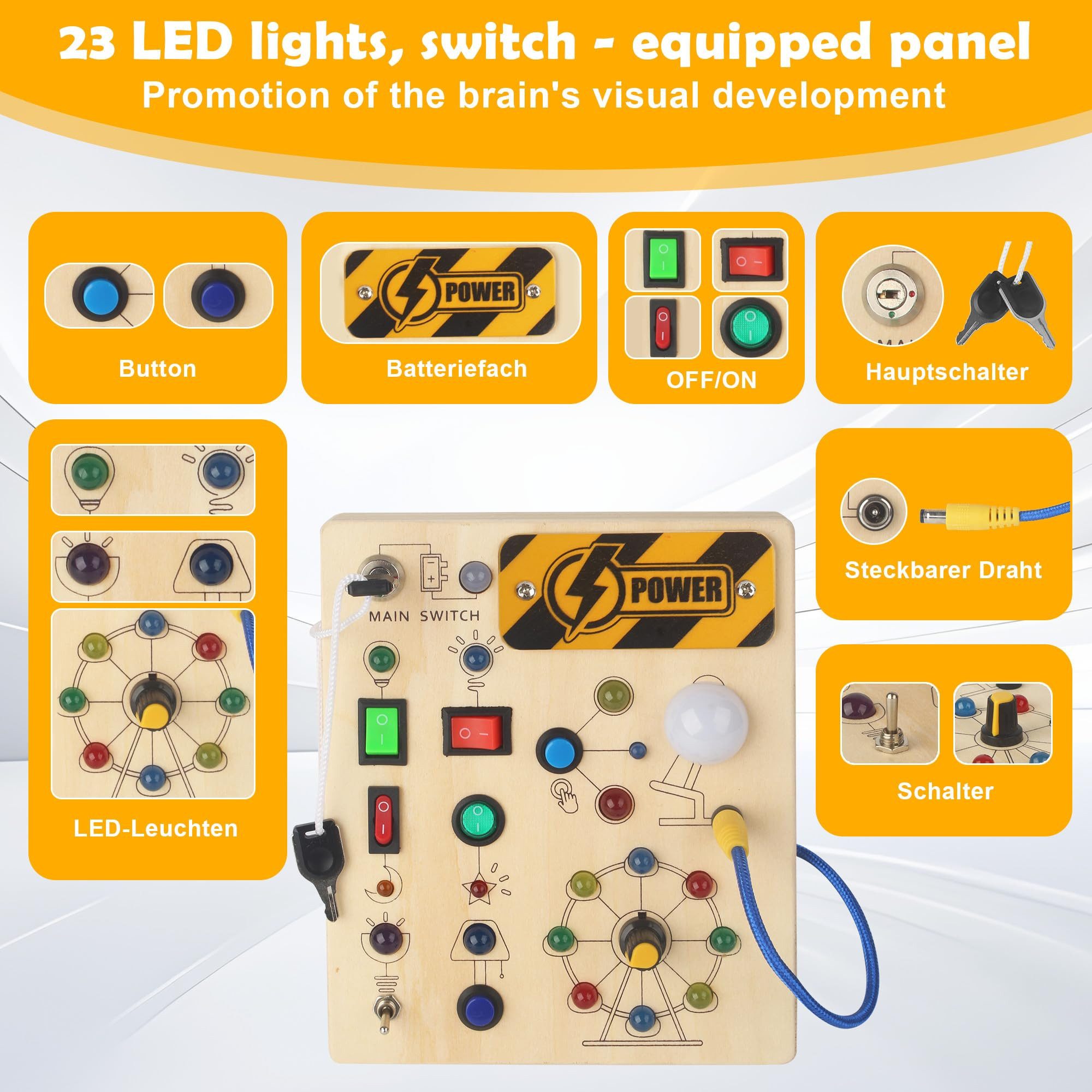 CLTYQ Lernspielzeug Montessori Busy Board ab günstig online kaufen