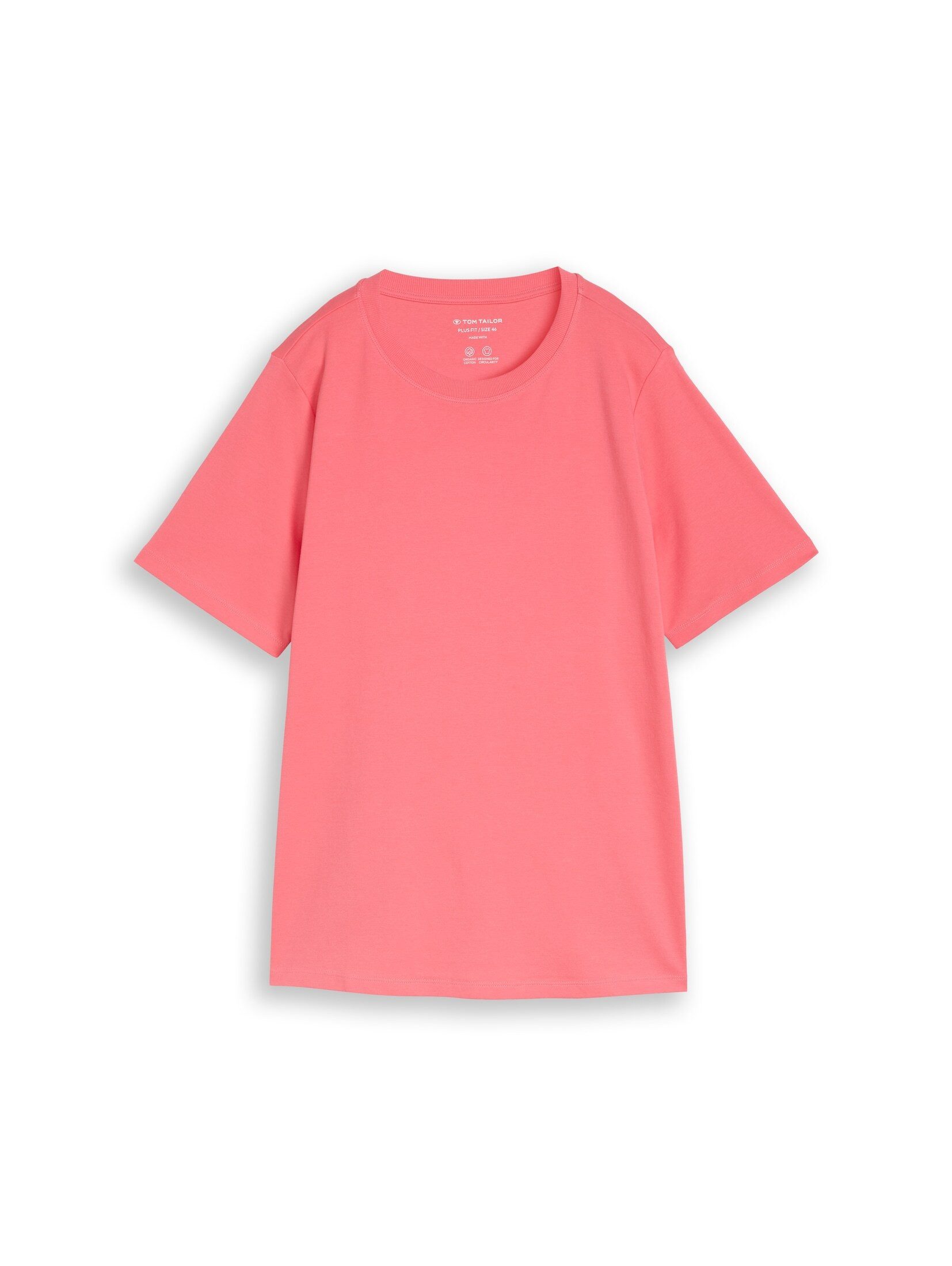 TOM TAILOR PLUS T-Shirt T-Shirt Plus Size - Basic T-Shirt aus Baumwolle