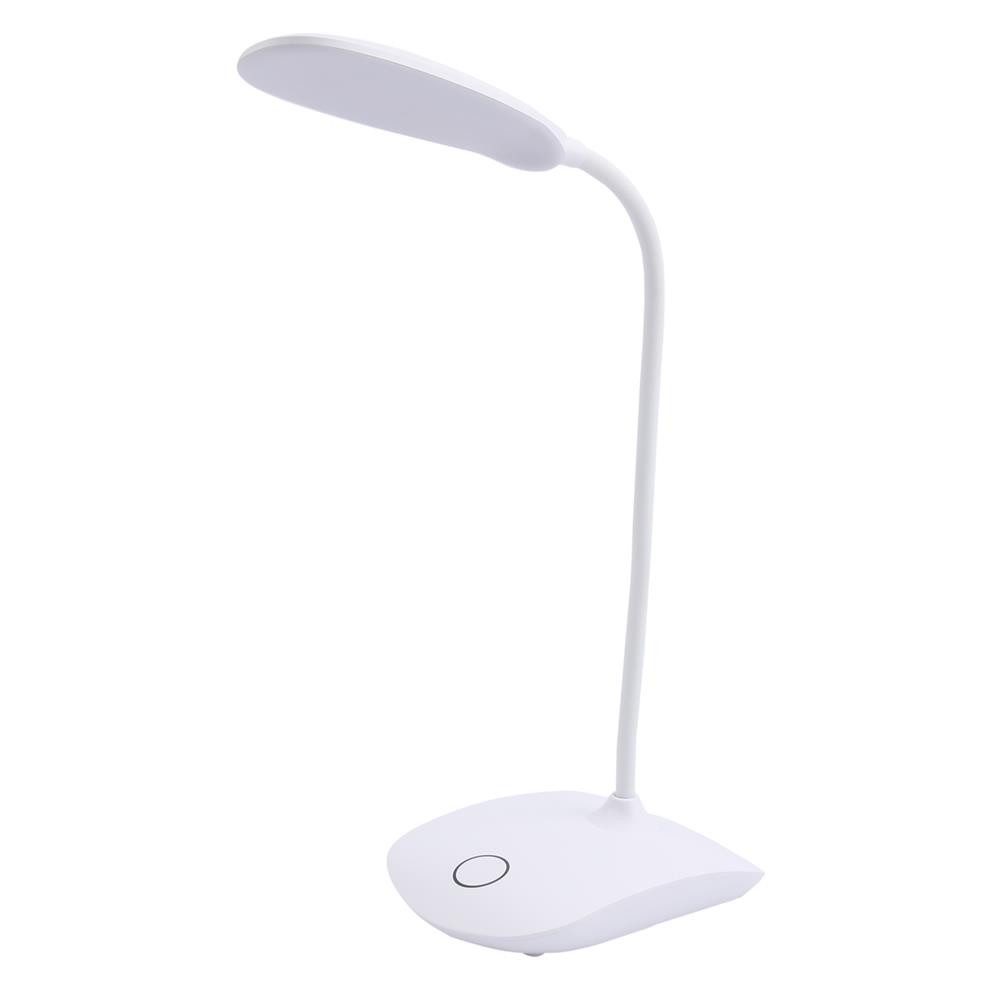 GENIE LED Schreibtischlampe TL04 LED Arbeitsplatzleuchte, kabellos, 400 mm Höhe, Flexarm, Touch-Sensor, 3-stufiger Dimmer, stabiler Standfuß