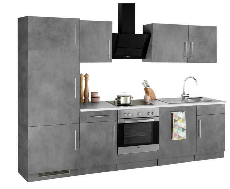 wiho Küchen Küchenzeile »Cali«, ohne E-Geräte, Breite 280 cm