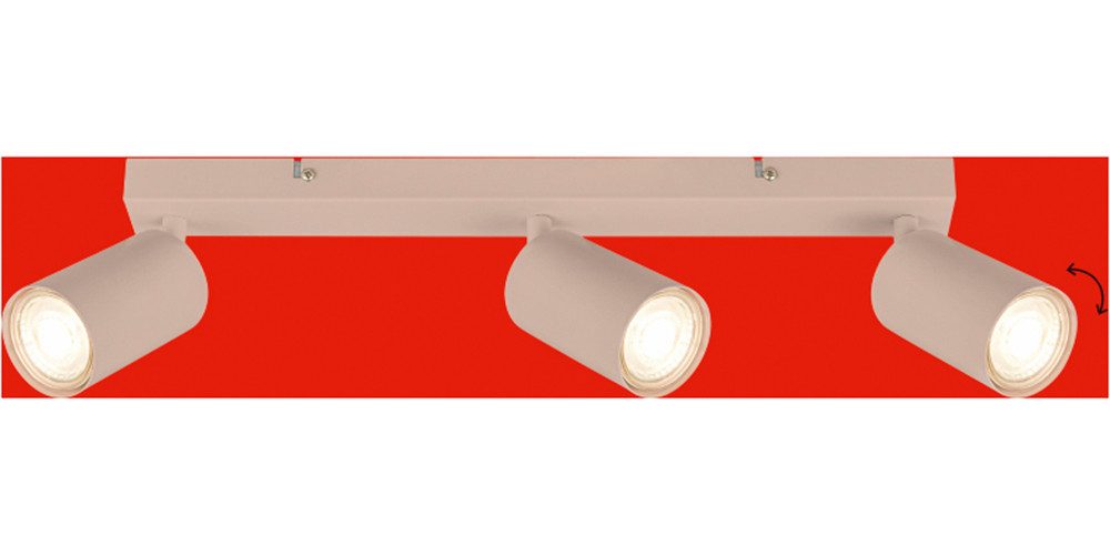Briloner Leuchten LED Deckenspot TIB, ohne Leuchtmittel, 44x8,5 cm, Wohnzimmer, Schlafzimmer, Flur, Büro