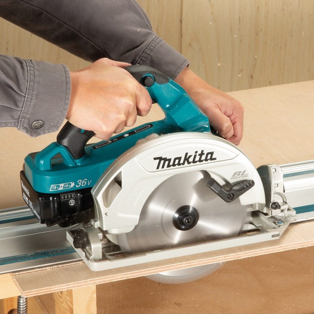 Makita Akku-Handkreissäge, 2 x 18V, DHS782ZJ, 62,5 mm, Ohne Akku in MAKPAC 4