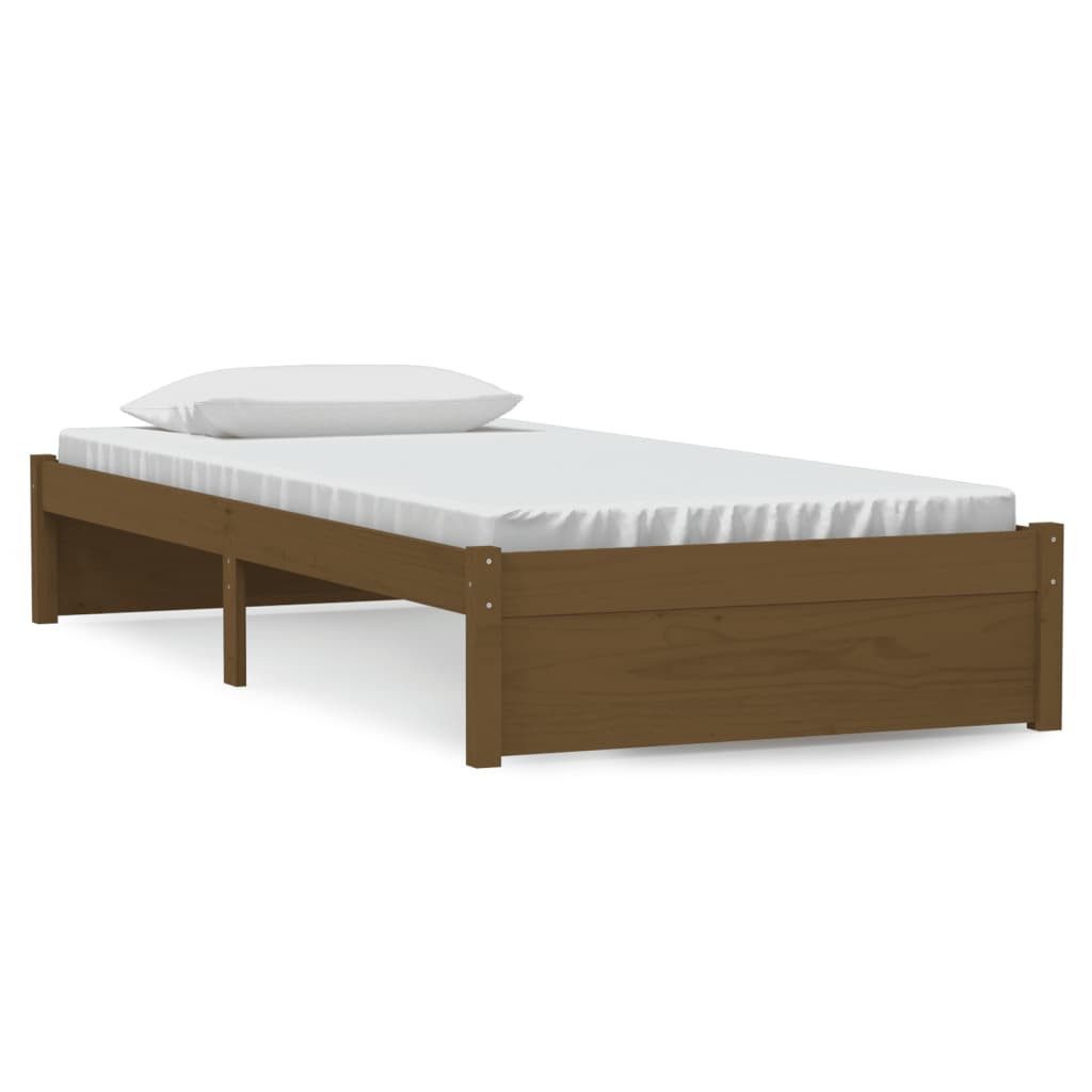 vidaXL Bett Massivholzbett Honigbraun 90x190 cm günstig online kaufen