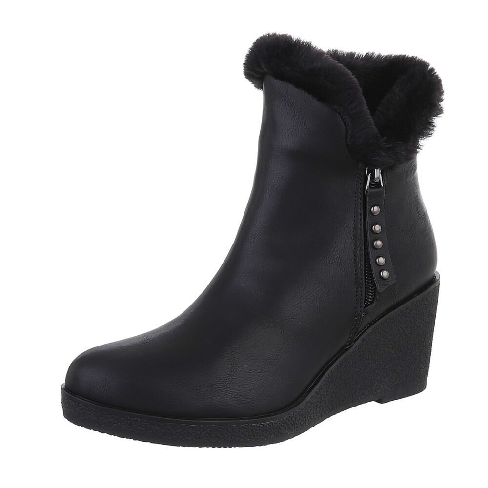 Ital-Design Damen Freizeit Keilstiefelette (87108694) Keilabsatz/Wedge High günstig online kaufen