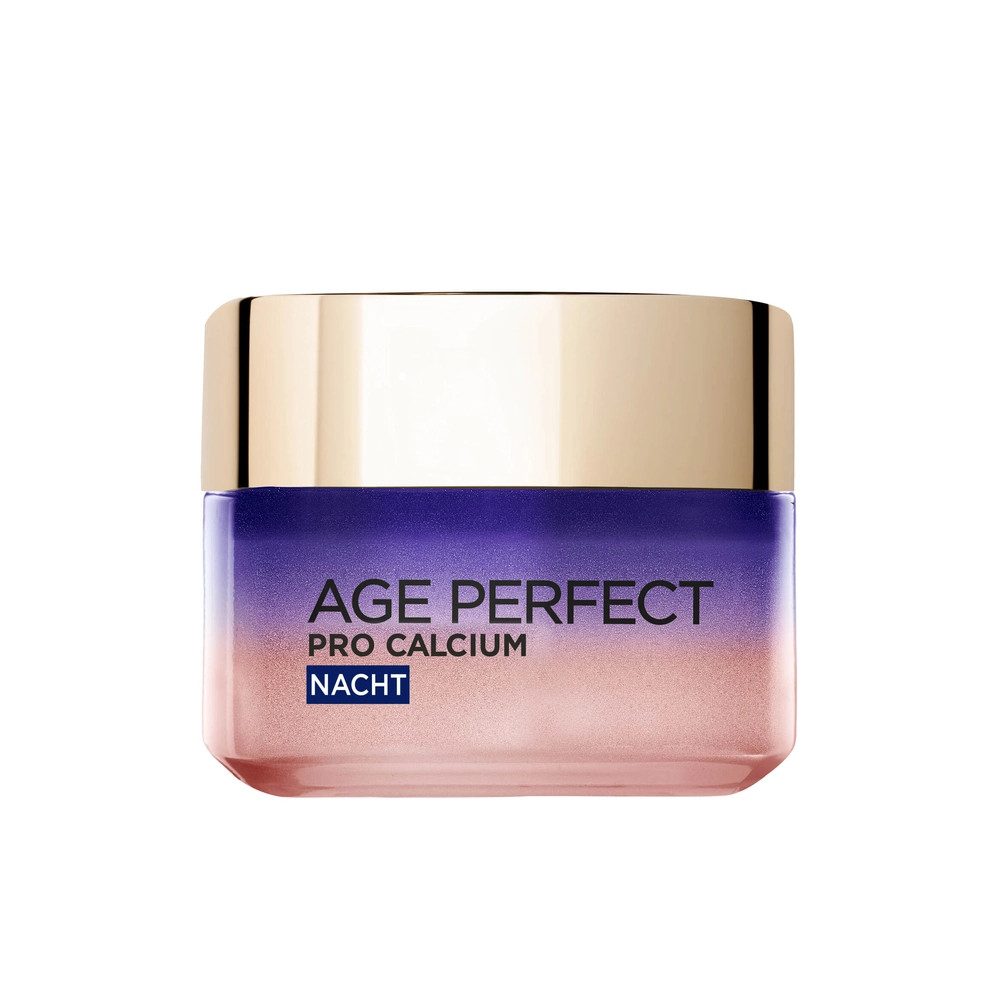 L'ORÉAL PARIS Anti-Aging-Creme Age Perfect Pro-Calcium festigende Anti-Falten-Creme Nacht 50 ml, 1-tlg.