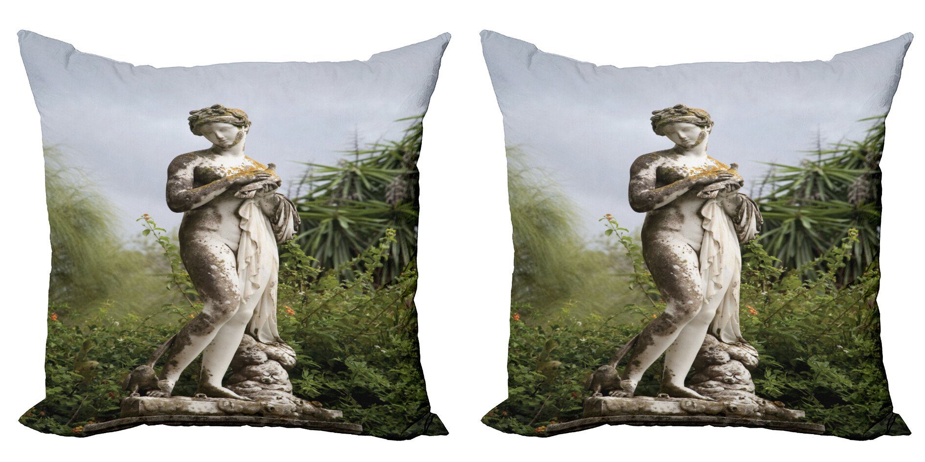 Kissenbezüge Modern Accent Doppelseitiger Palace (2 Abakuhaus Achilion Skulptur Korfu Digitaldruck, Stück)