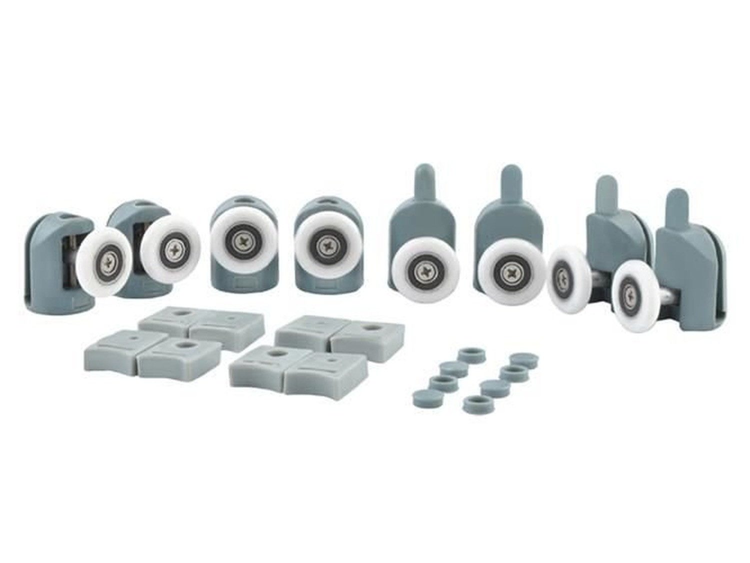 Ruhhy Dusch-Schiebetür Duschkabinenrollen Duschrollen, 2.4x4.7 cm, Glas, (S günstig online kaufen