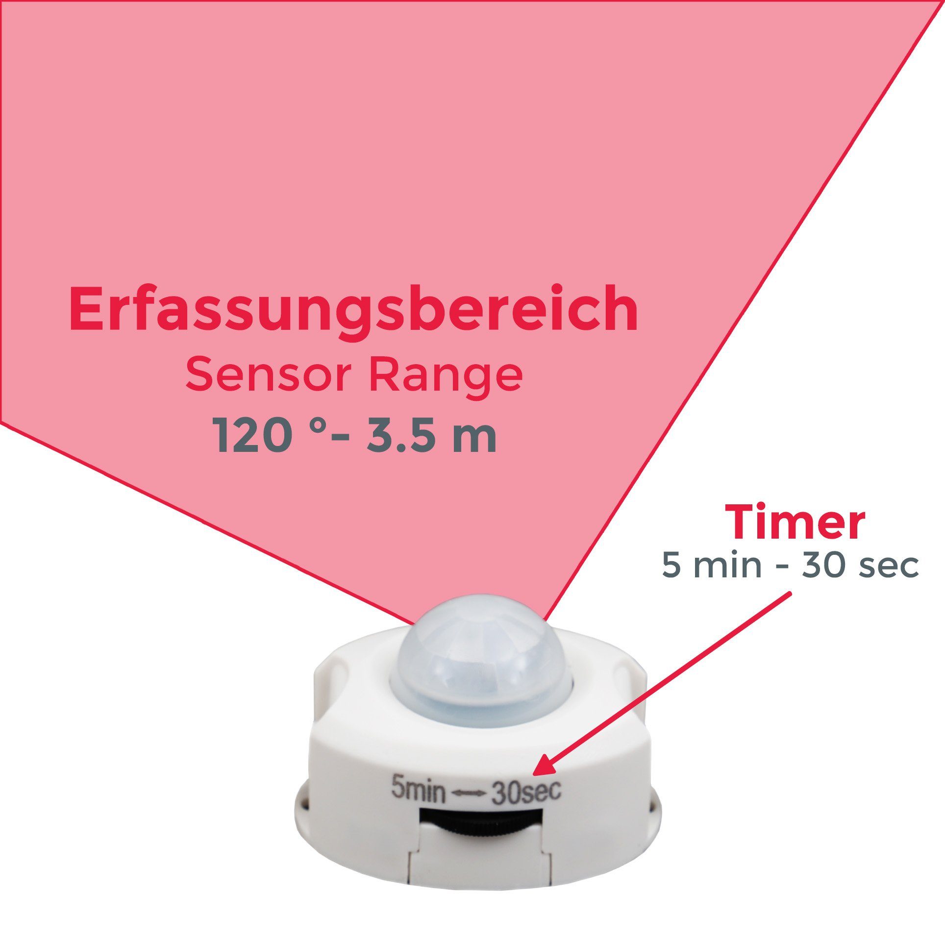 Bettlicht Bewegungsmelder Nachtlicht B.K.Licht Chara, LED mit Dämmerungsensor LED-Streifen Band