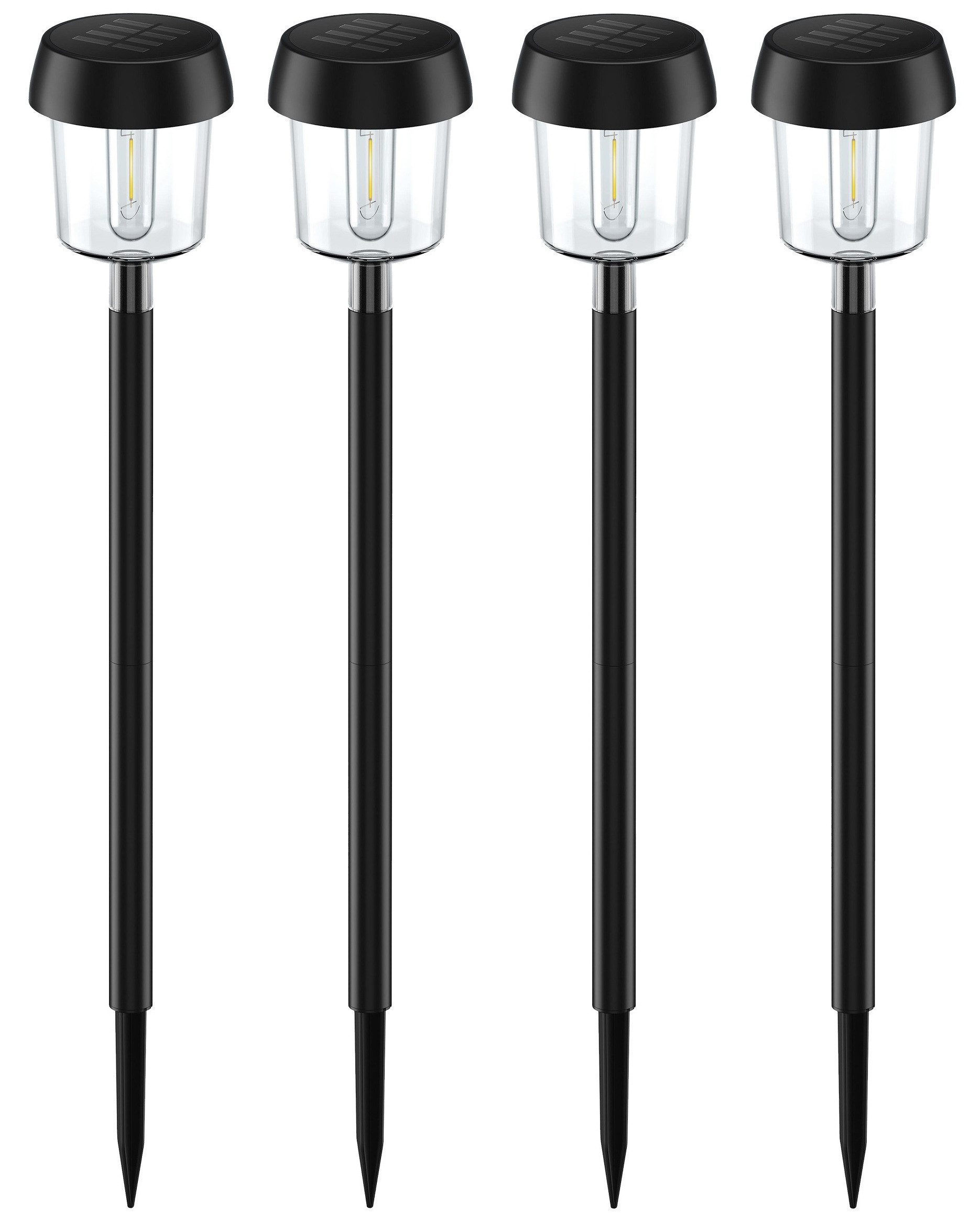 Northpoint Gartenleuchte Solar Gartenstecker Wegleuchte 60cm Wasserdicht 8h