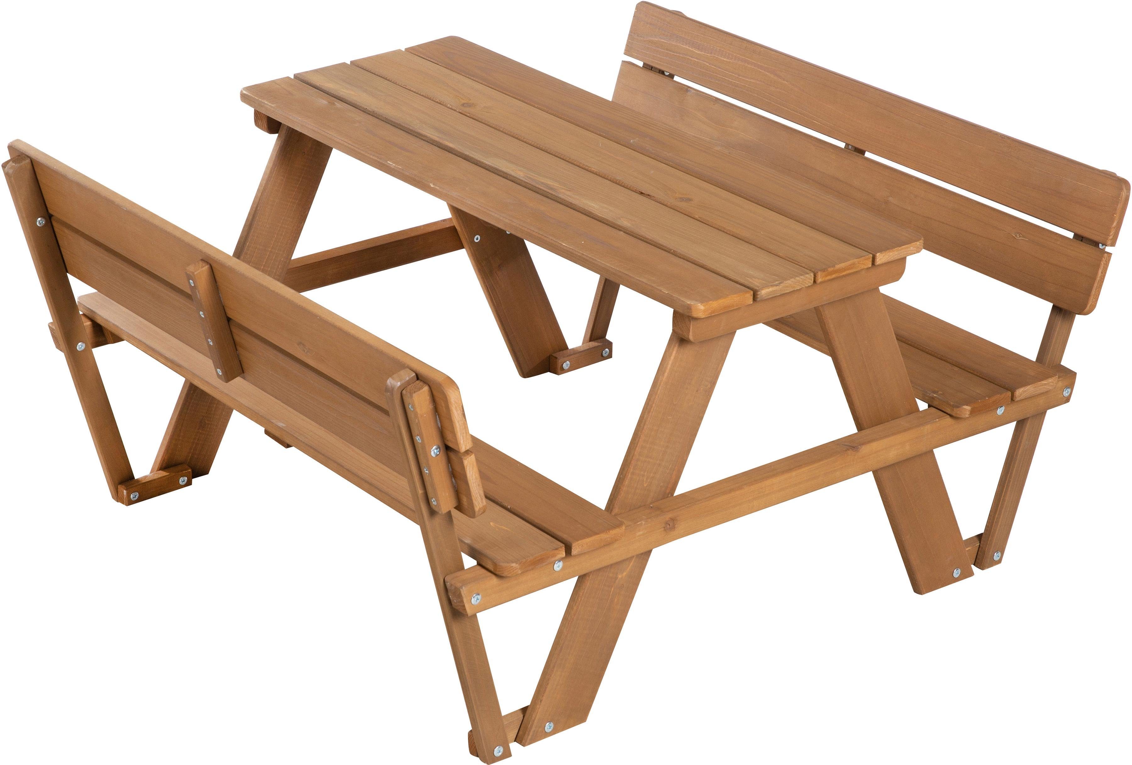 roba® Kindersitzgruppe »Picknick for 4 Outdoor Deluxe, Teakholz«, (Set