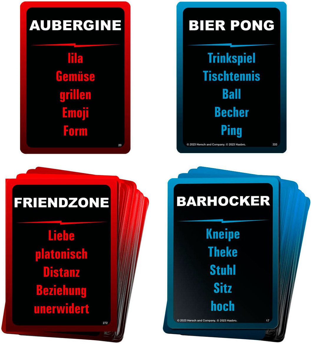 Hasbro Spiel Tabu Unzensiert, Partyspiel für Erwachsene