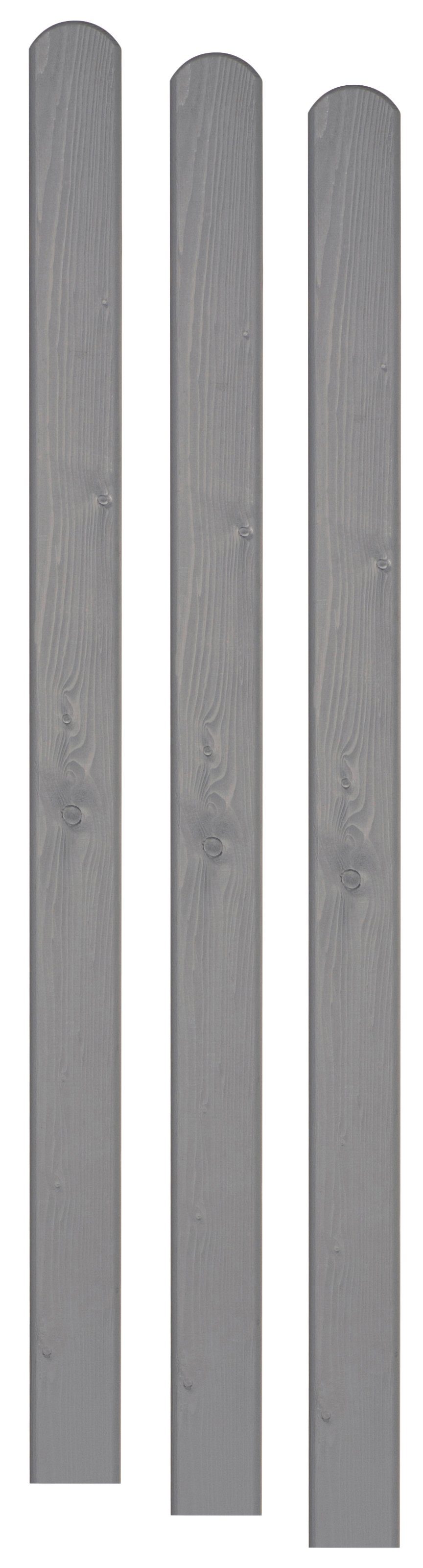 BM Massivholz Zaunpfosten, (Set, 3 Stück), Fichte, 9x9x150 cm