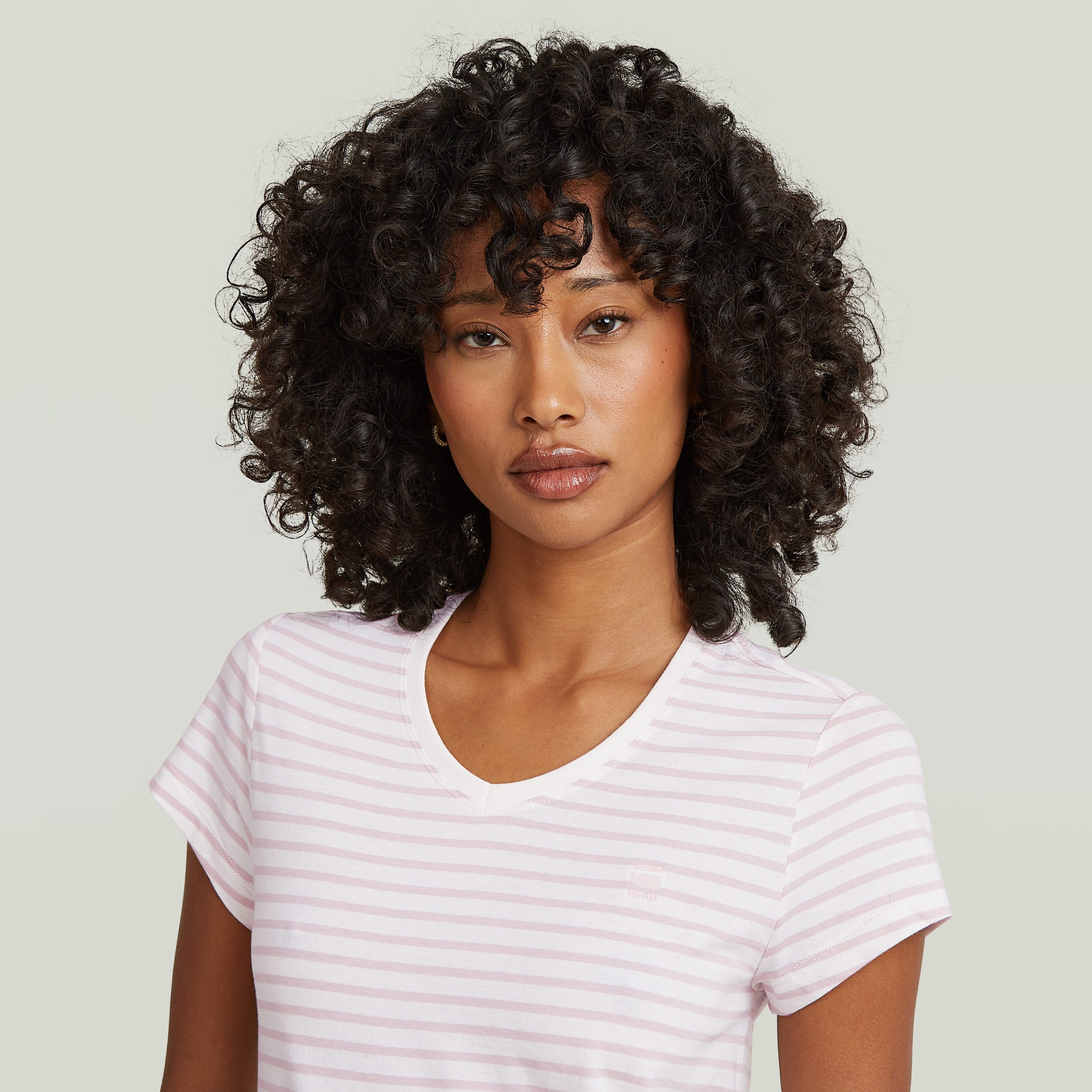 G-STAR V-Shirt Eyben mit Label