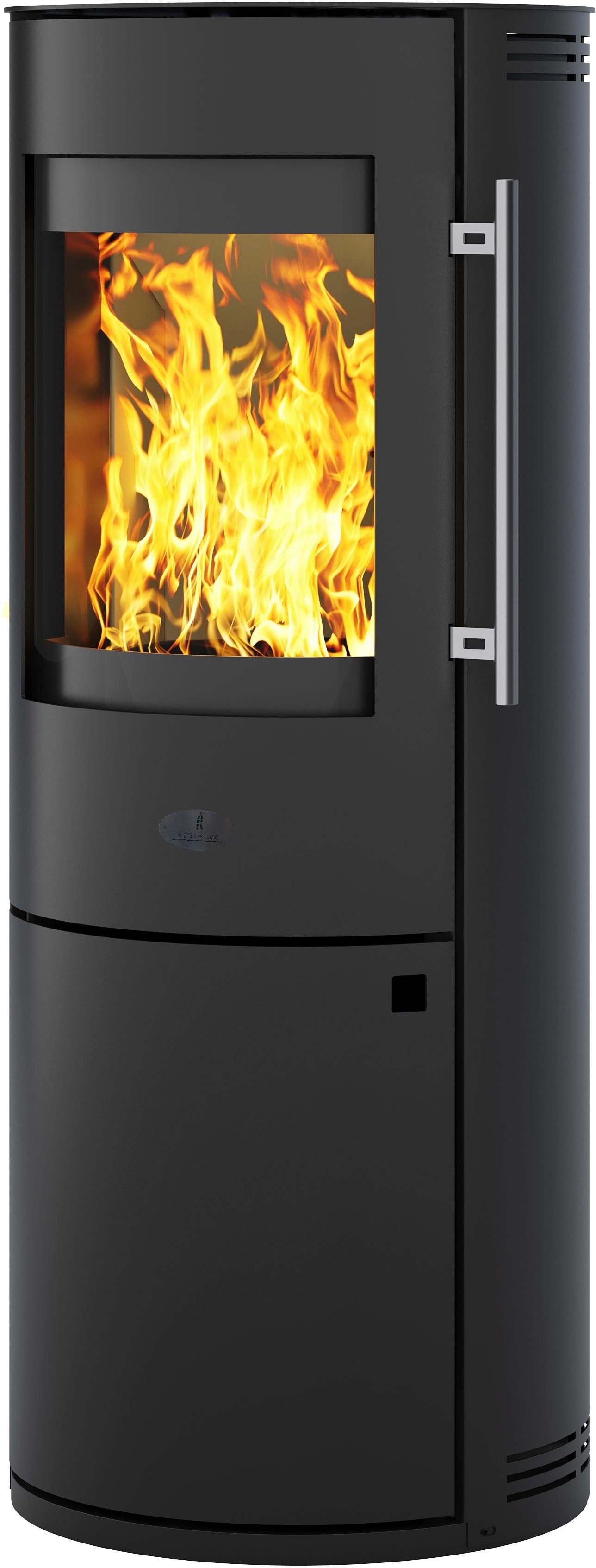 Kleining Kaminofen »LUGANO«, 6 kW, Dauerbrand, schwarz, revolutionäre Türverschlussautomatik