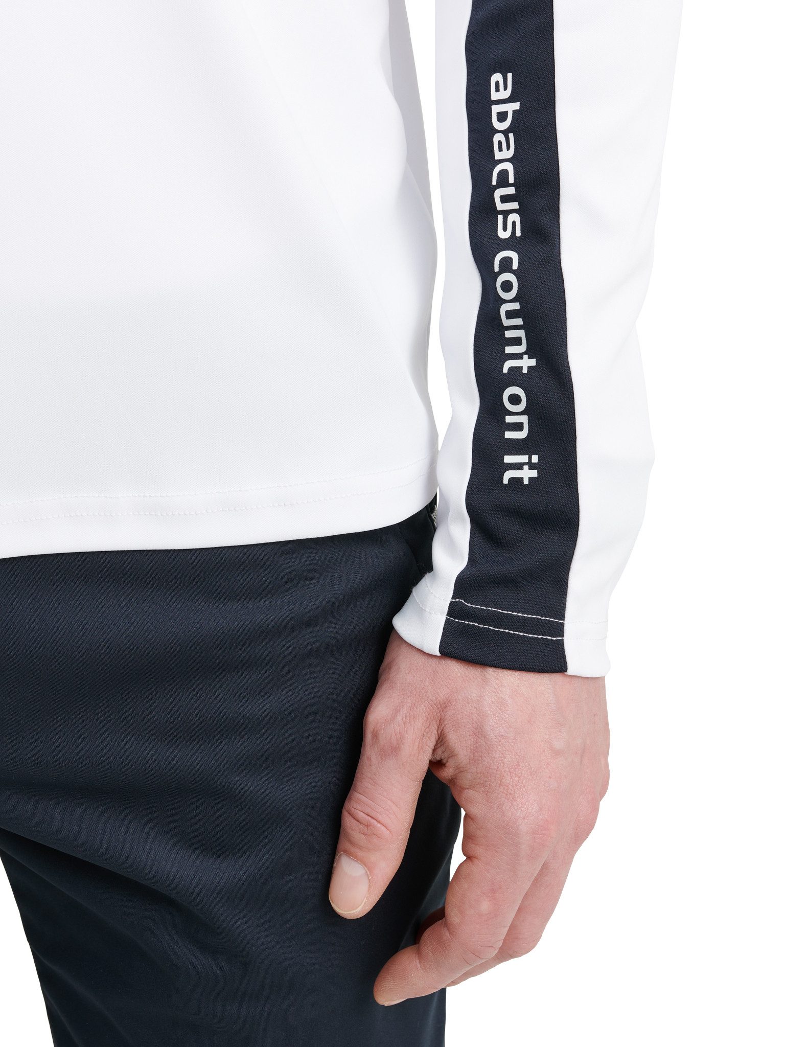Longsweatshirt Abacus Golf Layer Cypress Halfzip Weiß-Navy Herren