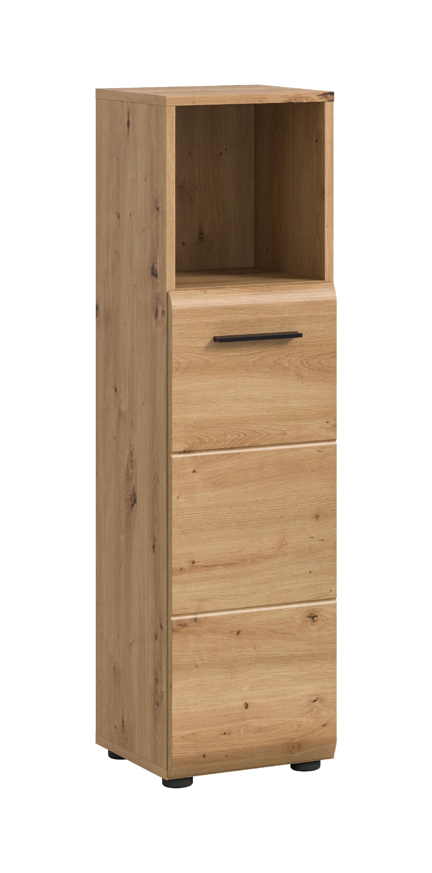 xonox.home Stauraumschrank Artisan Oak Nachbildung Melamin beschichtet modern 30x110x30 cm