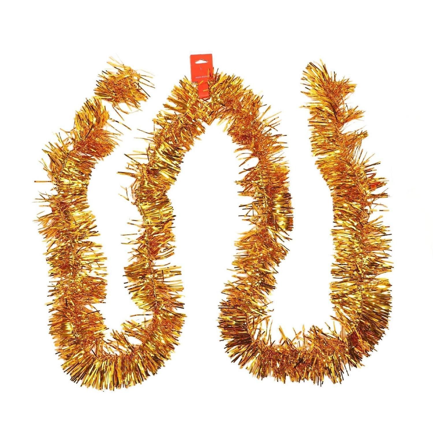 LuxusKollektion Girlanden Lametta-Girlande glänzend 5x2m Gold