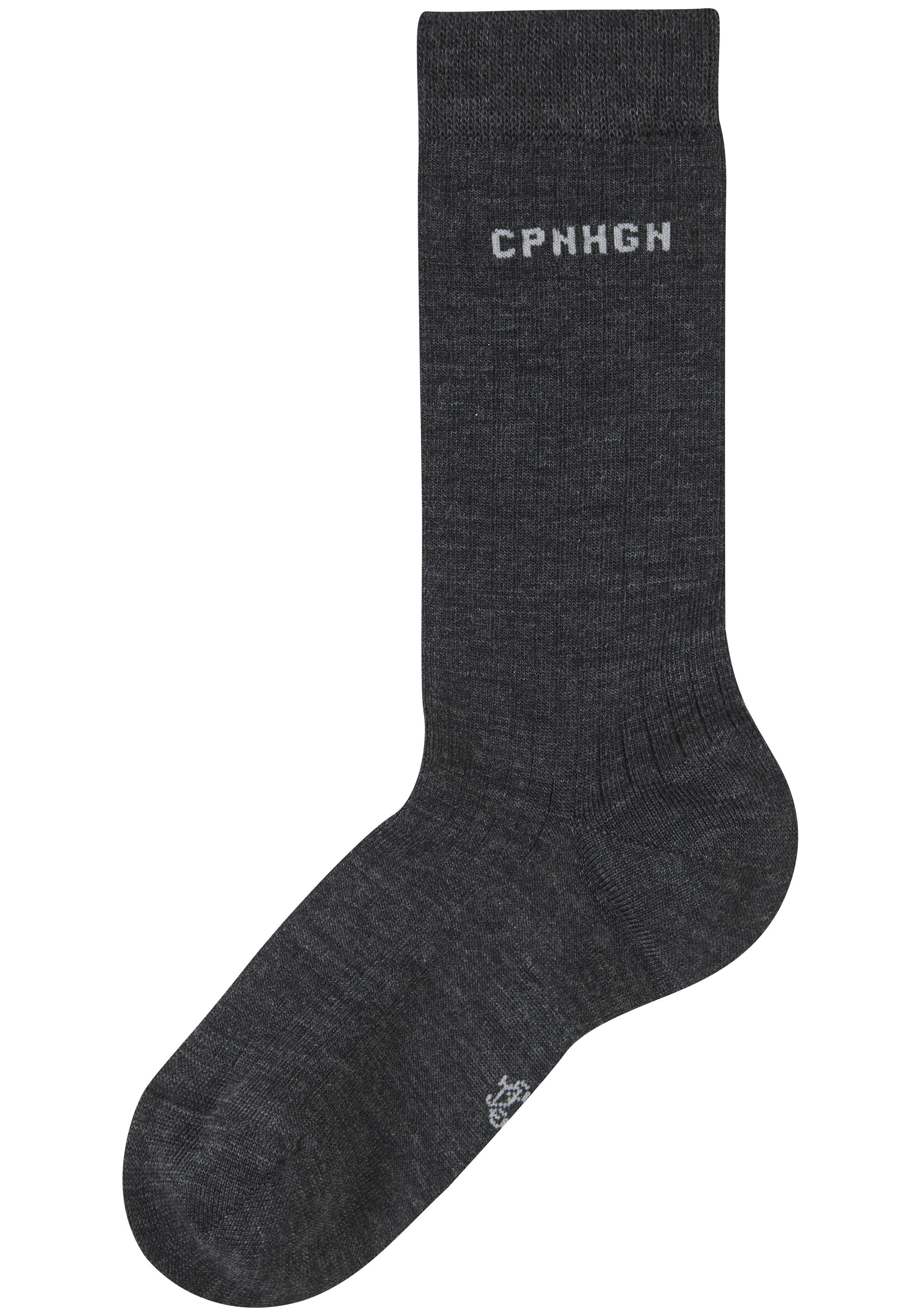 Copenhagen Studios Basicsocken (Packung, 2-Paar) gerippt, mit wärmender Wolle