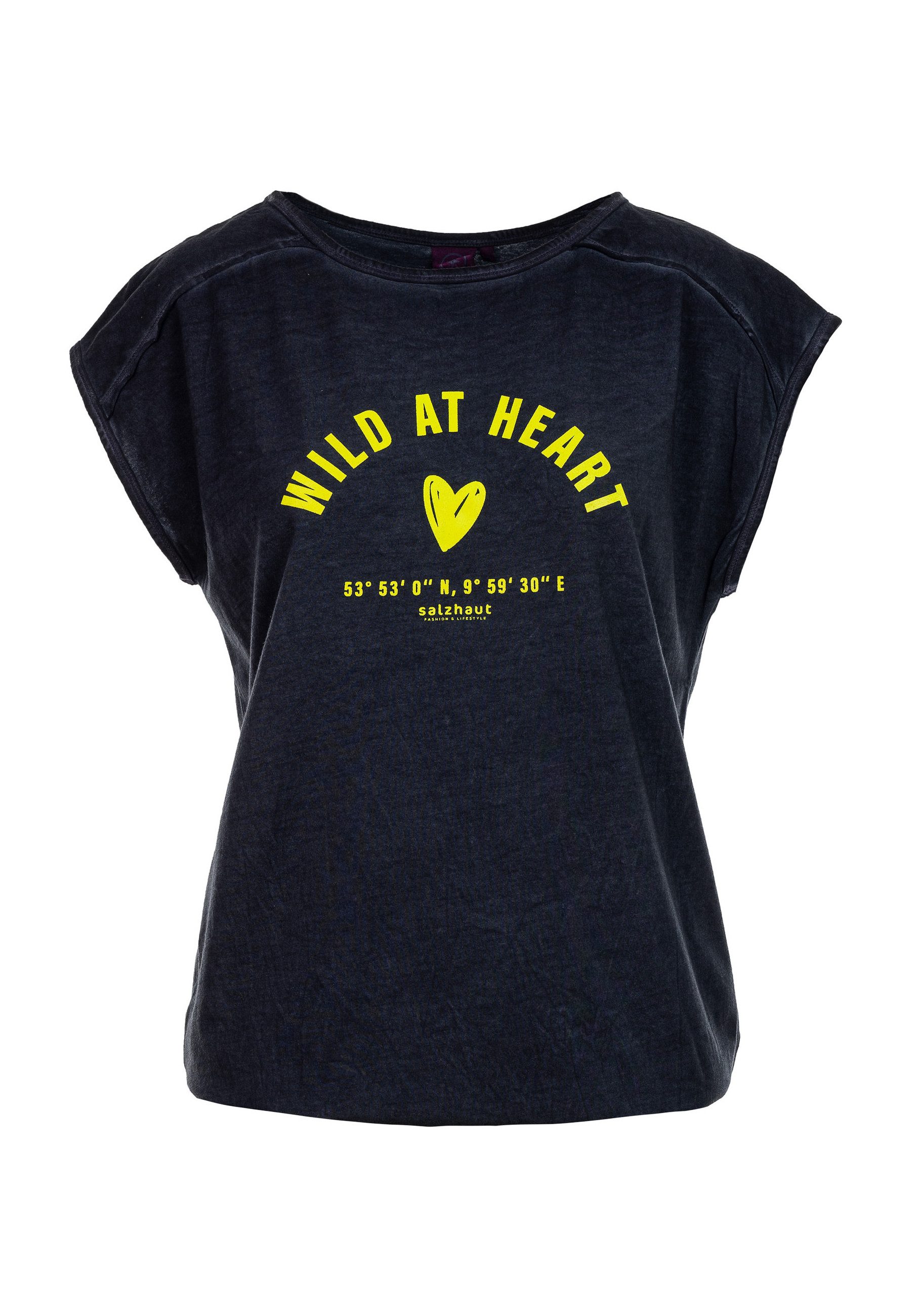 salzhaut T-Shirt AMKE WILD AT HEART Damen Relaxed-Fit Endlich wieder Sommer! bequemes T-Shirt, Shirt, Top, Oberteil