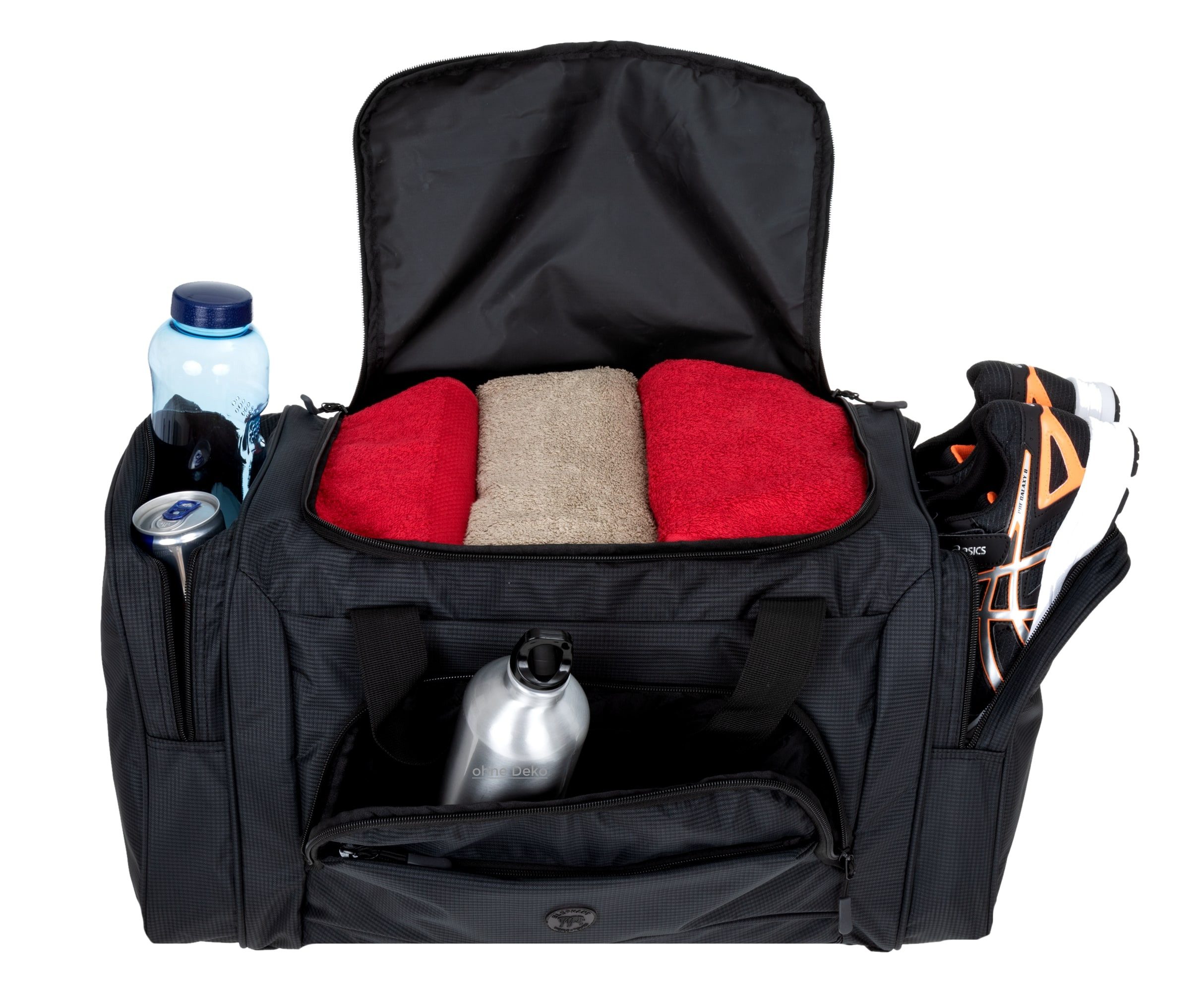 ELEPHANT Sporttasche Reisetasche Freizeittasche Damen Herren groß 55 cm Large, Color Sport Tasche Reise Sauna Fitness Gym + Flasche