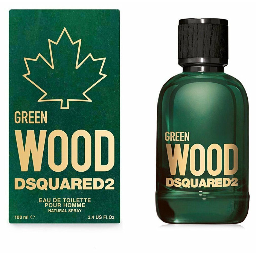 Dsquared2 Eau de Toilette Green Wood Pour Homme, Glasflakon, Parfüm EDT, Herrenduft