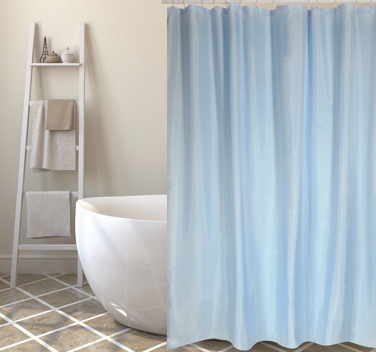 MSV Duschvorhang Cotexsa LISO Breite 180 cm, Premium Textil-Duschvorhang, 1 günstig online kaufen