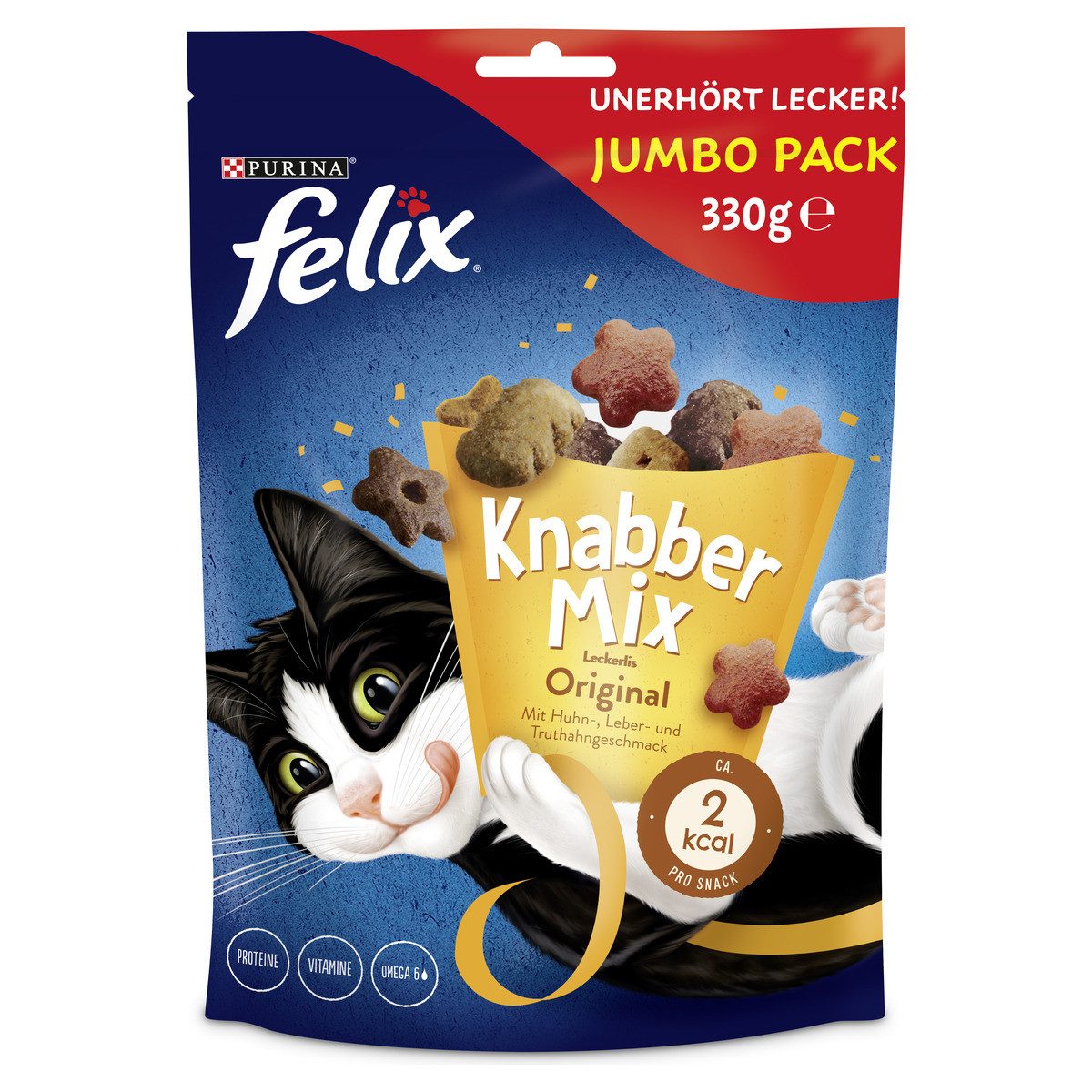 Felix KnabberMix Original 330 g, Snack für: Katze