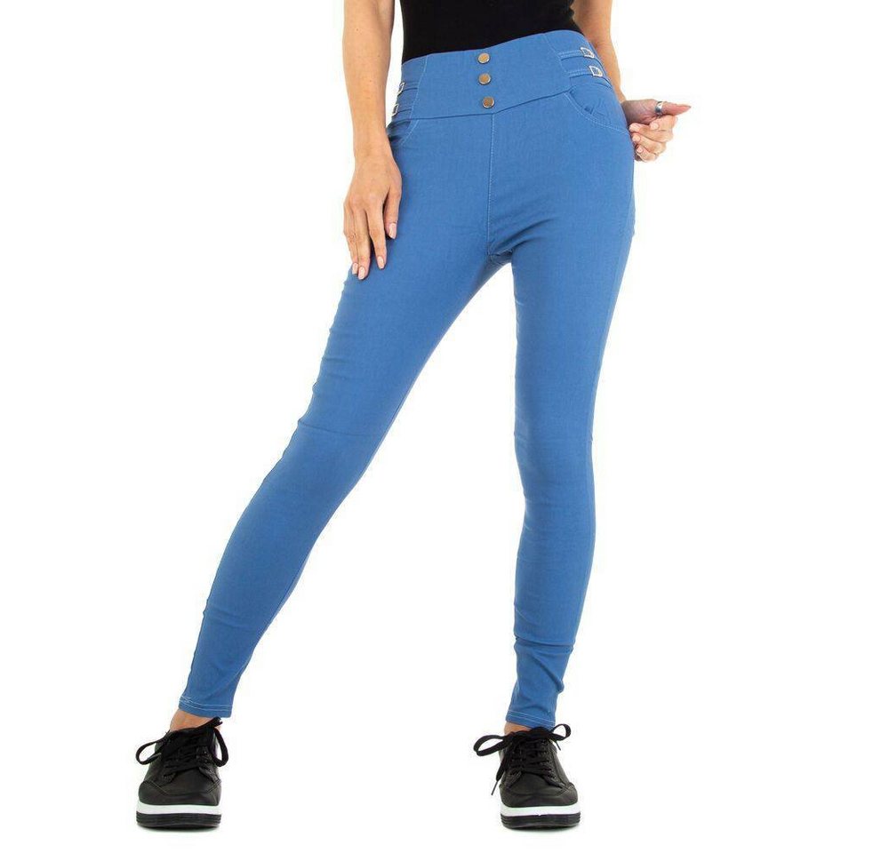 Ital Design Röhrenhose Damen Freizeit Stretch Skinny Hose in Blau › blau  - Onlineshop OTTO