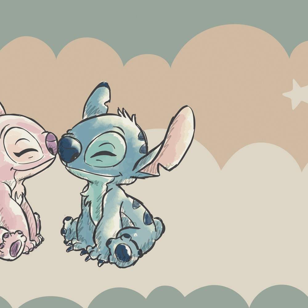Komar Vliestapete Disney Lilo and Stitch Cozy Clouds, glatt, bedruckt, (1 St), Rolle mit 212 x 250 cm