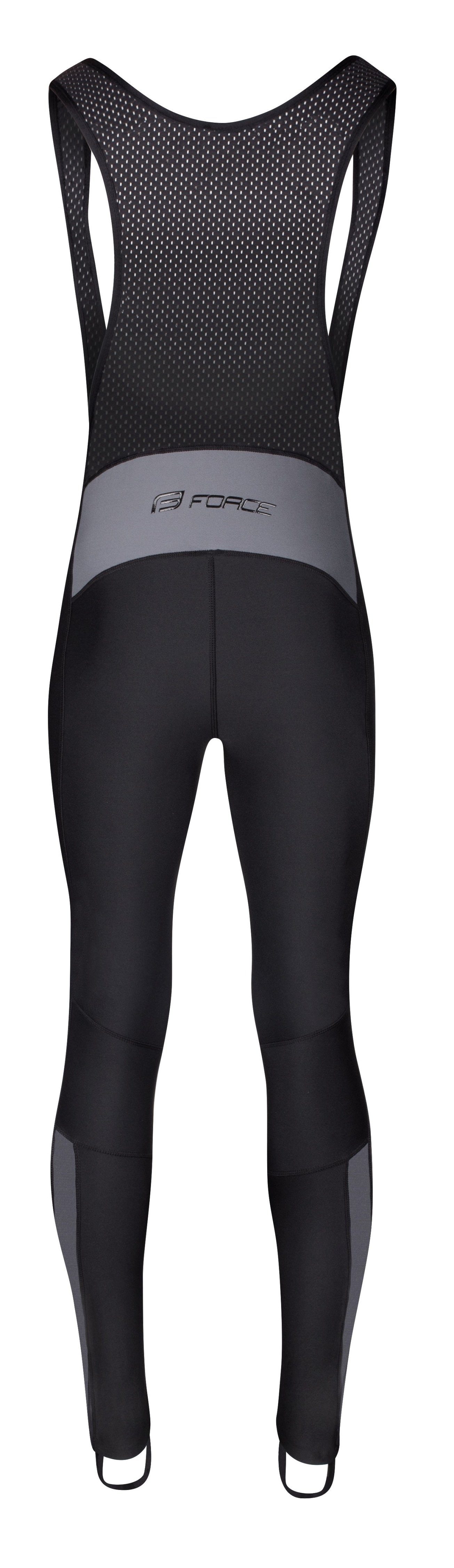 FORCE Fahrradhose Trägerhose FORCE BRIGHT ohne pad, Bib -5 °C bis +5 °C %%%
