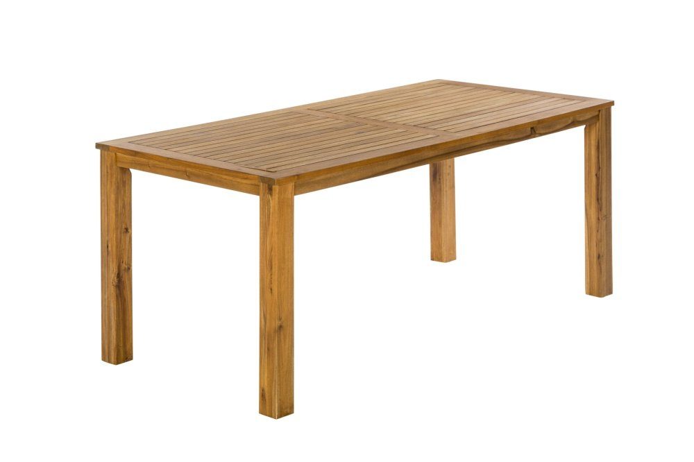 MERXX Garten-Essgruppe Capri, (Set 7-teilig, Tisch, 6 Klappsessel, Akazienholz mit Kunststoffgeflecht)