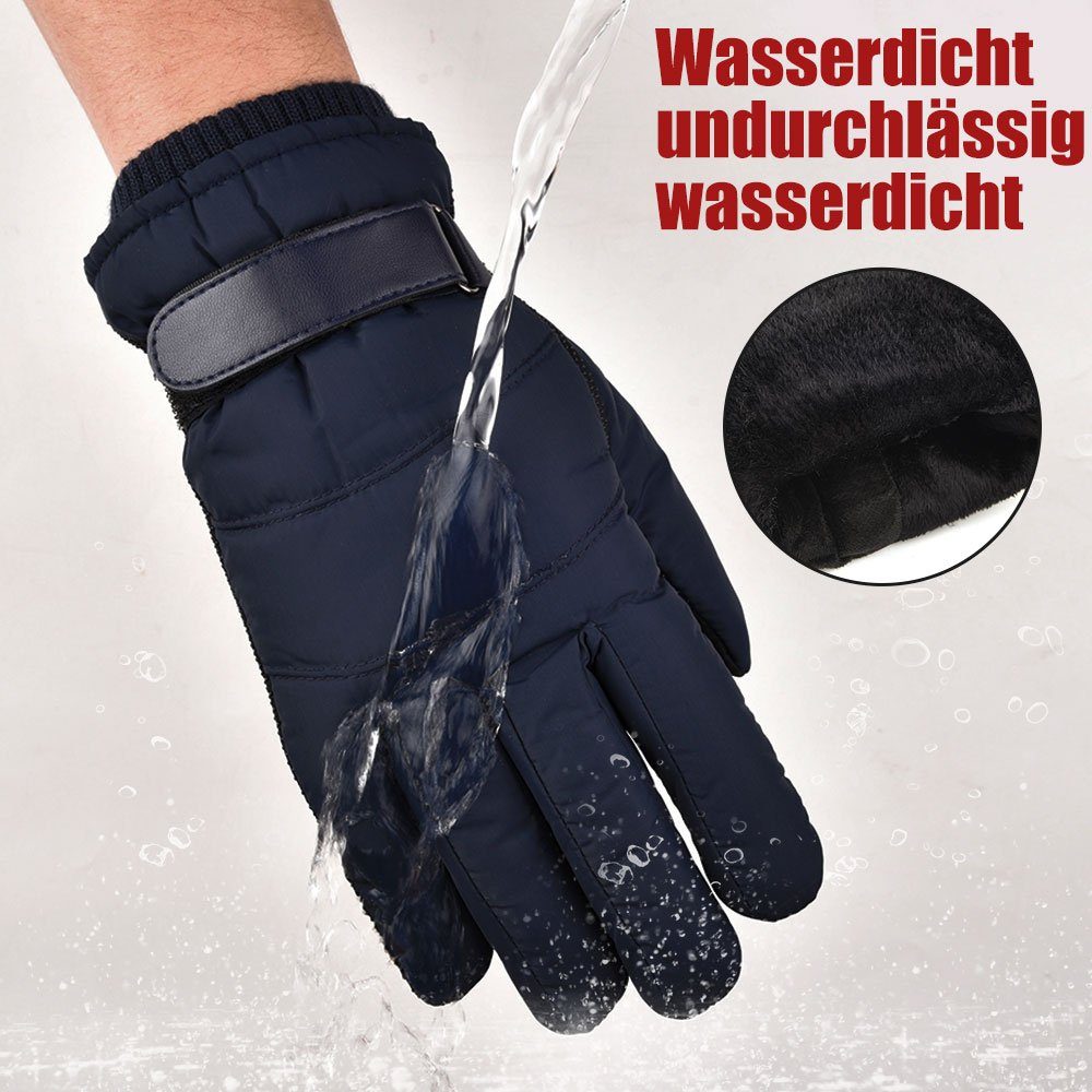Wärmedämmung Fahrhandschuhe Warm Winter Fahrradhandschuhe Qelus Handschuhe Schwarz