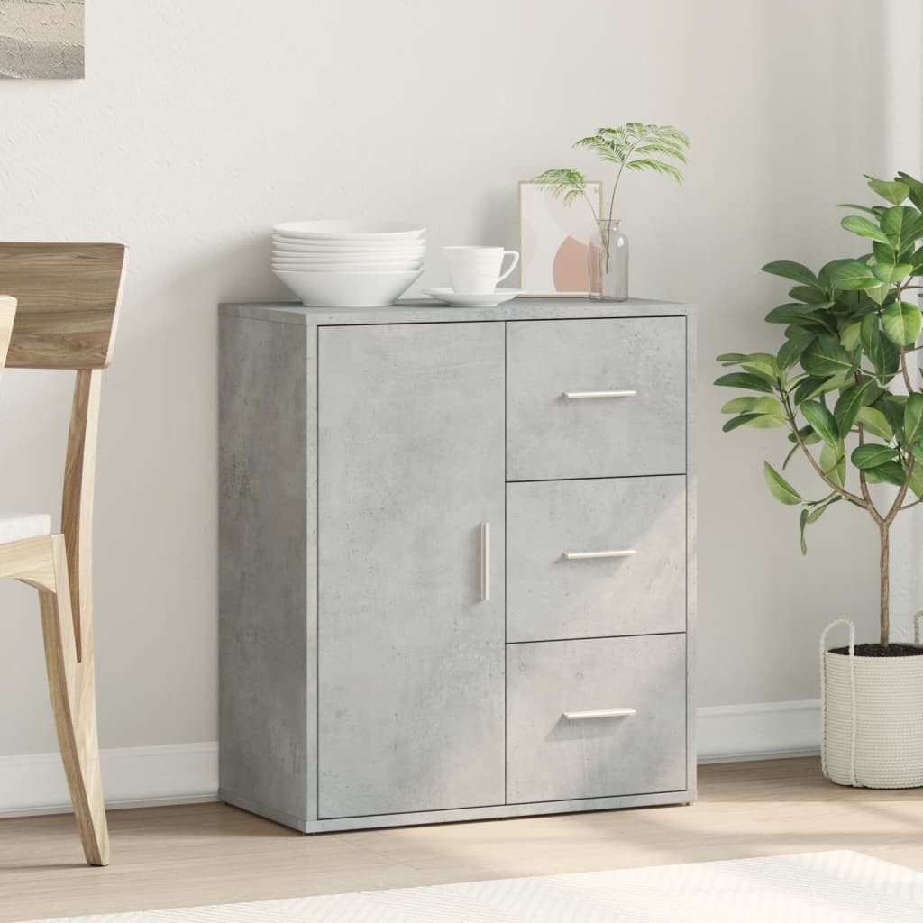 vidaXL Sideboard Sideboard Betongrau 60x31x70 cm Holzwerkstoff (1 St) günstig online kaufen