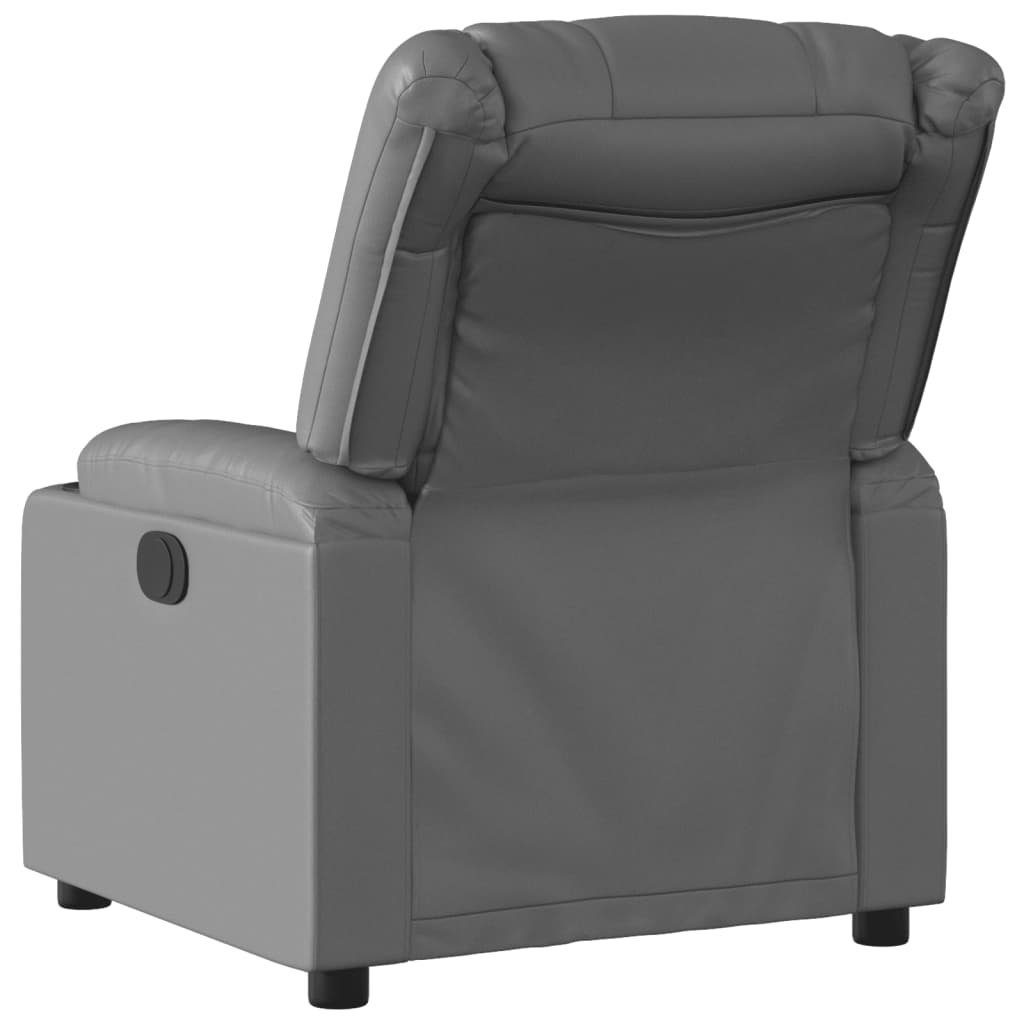 vidaXL Sessel Relaxsessel Grau Kunstleder (1-St) günstig online kaufen