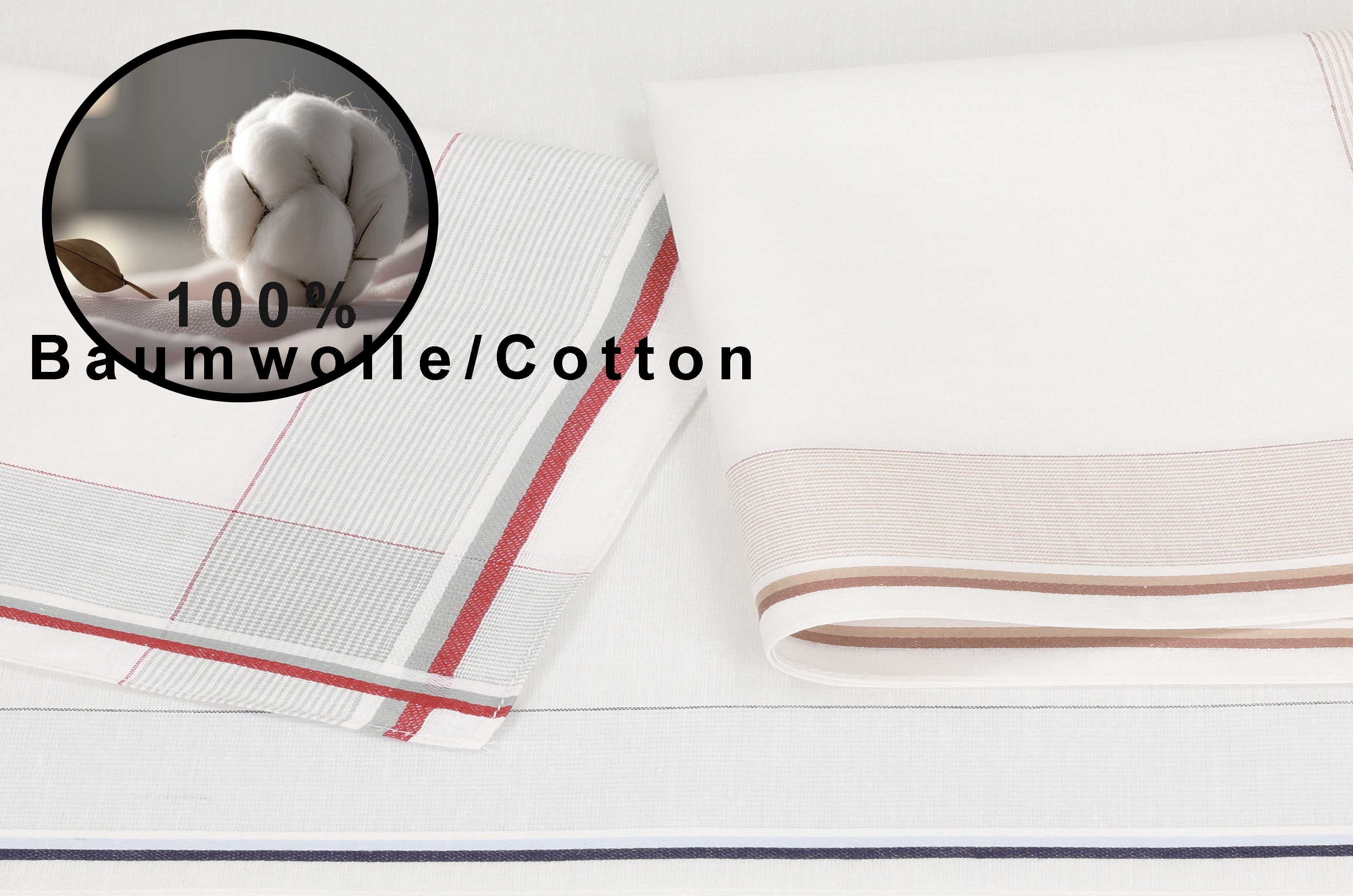 Betz Taschentuch Herren Stoff Taschentücher Set Lord 1 Größe 40x40 cm L Dessin 59, (Dessin 59, 6-St. Set), 100% Baumwolle