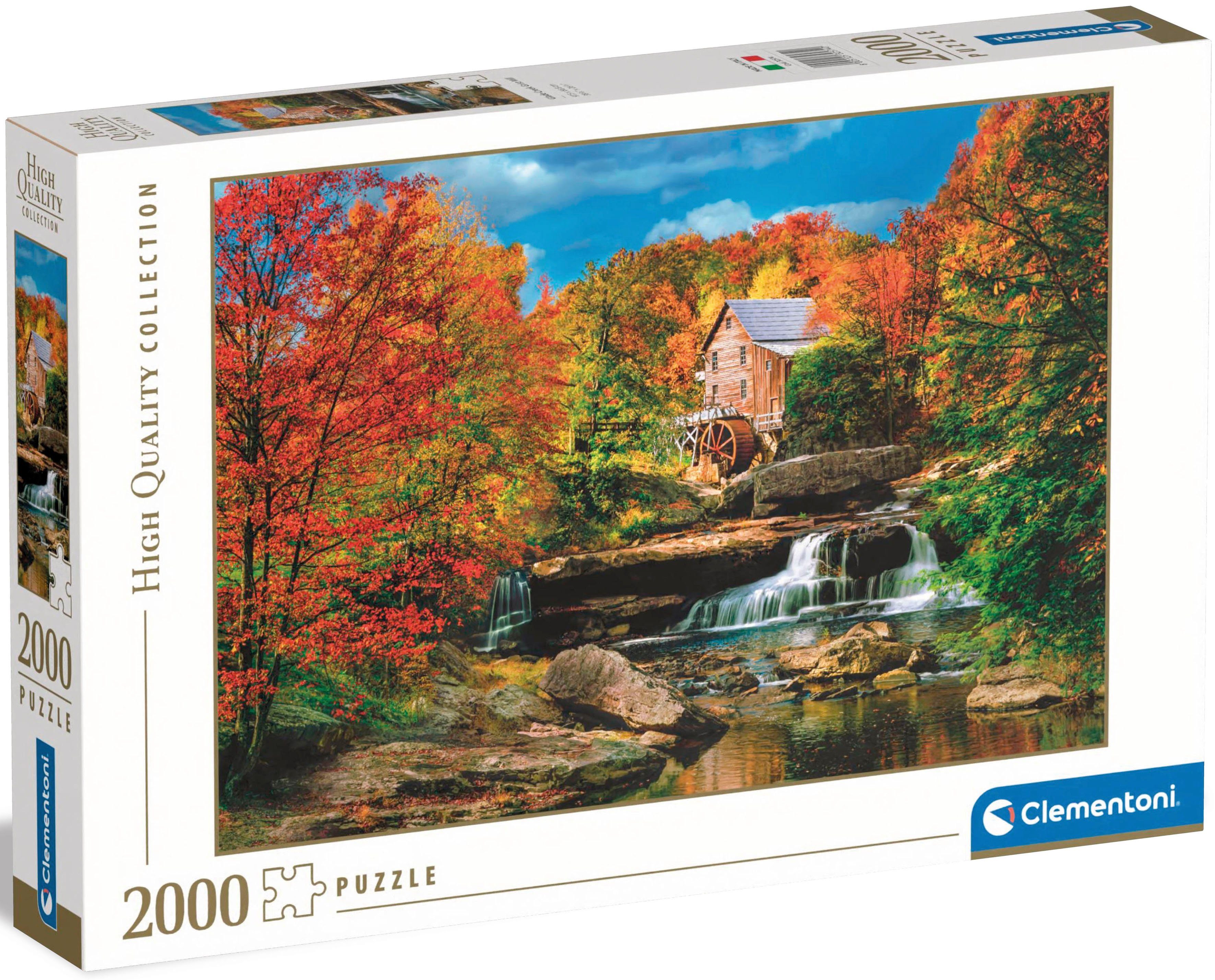 Clementoni® Puzzle High Quality Collection, Glade Creek Grist Mill, 2000 Puzzleteile, Made in Europe; FSC® - schützt Wald - weltweit