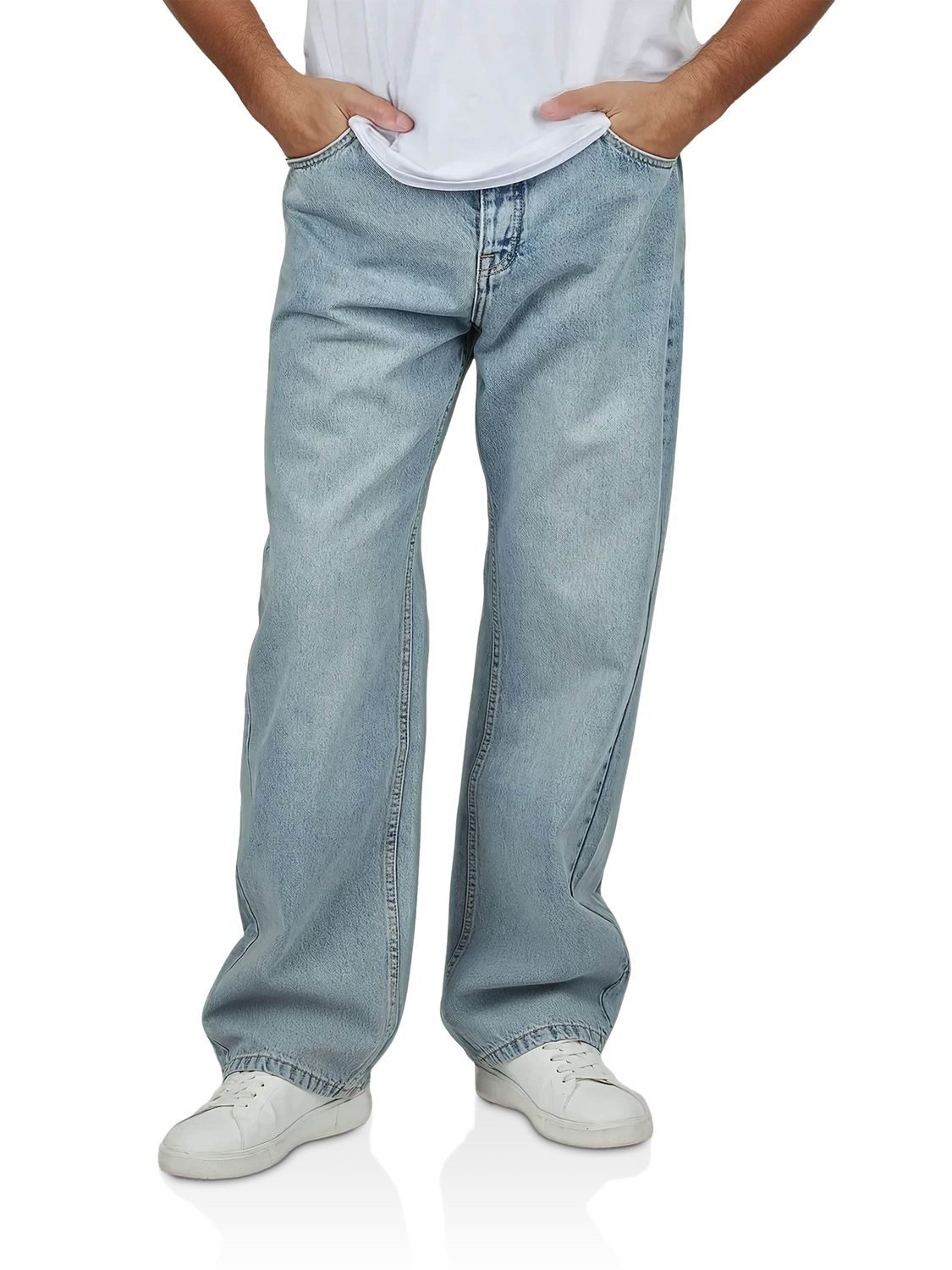 DENIMFY Relax-fit-Jeans Herren Jeanshose DFMailo Loose Fit Denimhose aus 100% Baumwolle