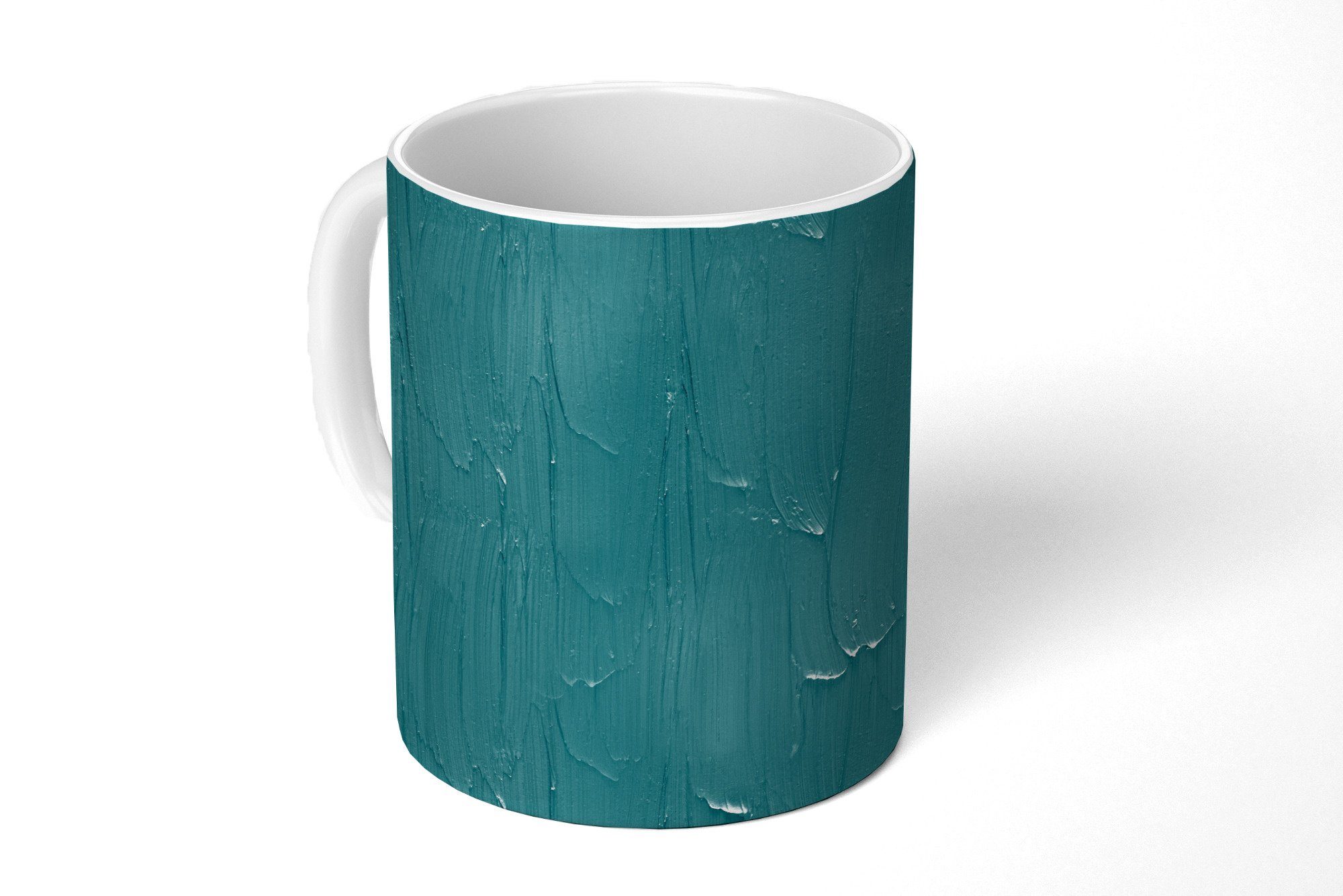 Farbe Becher, Geschenk Abstrakt, - Tasse Kaffeetassen, Teetasse, Teetasse, Keramik, Türkis MuchoWow -