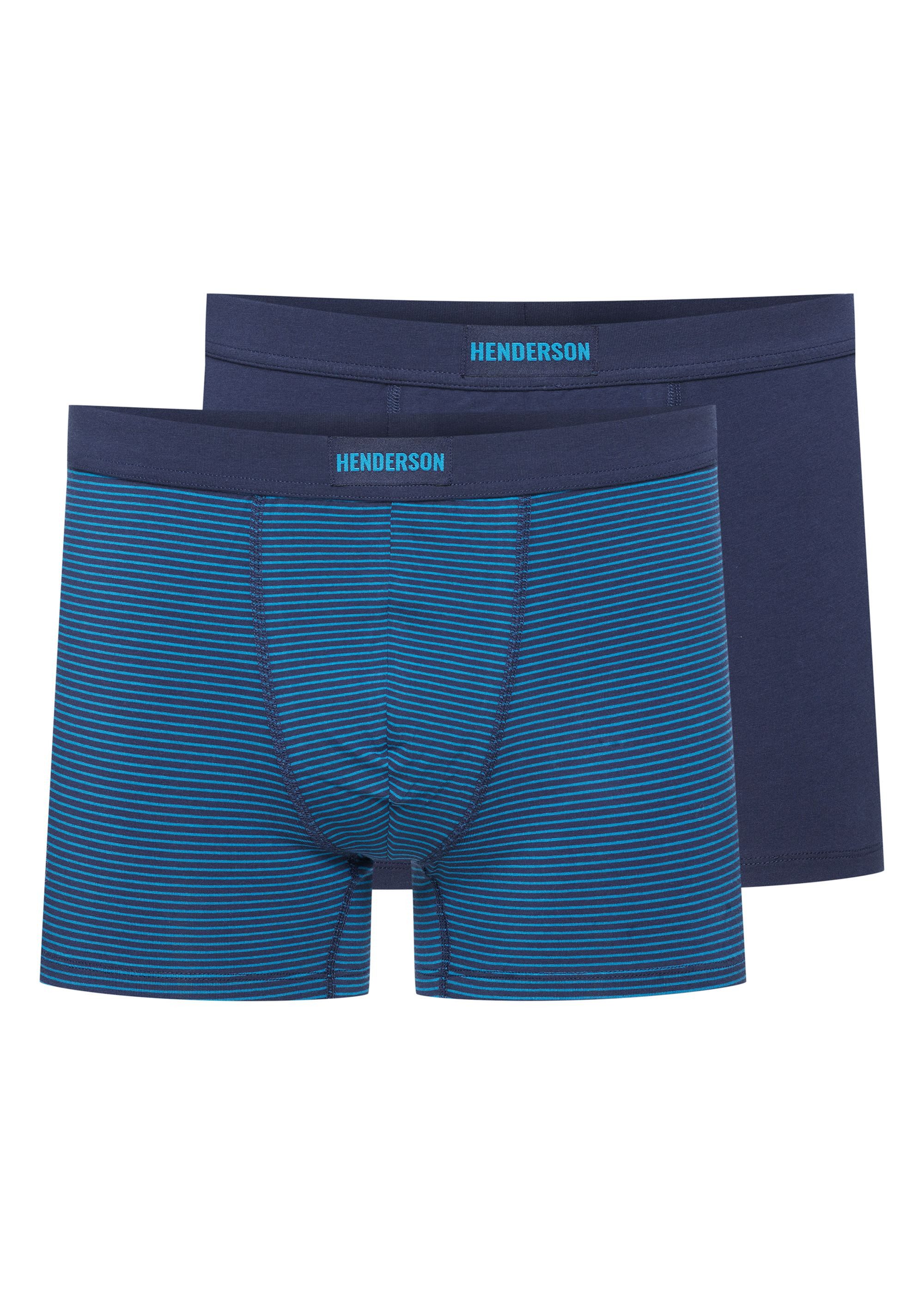 Henderson Boxershorts Boxershorts Doppelpack Baumwollmix im Mix elastischer Bund BELL (2-St)